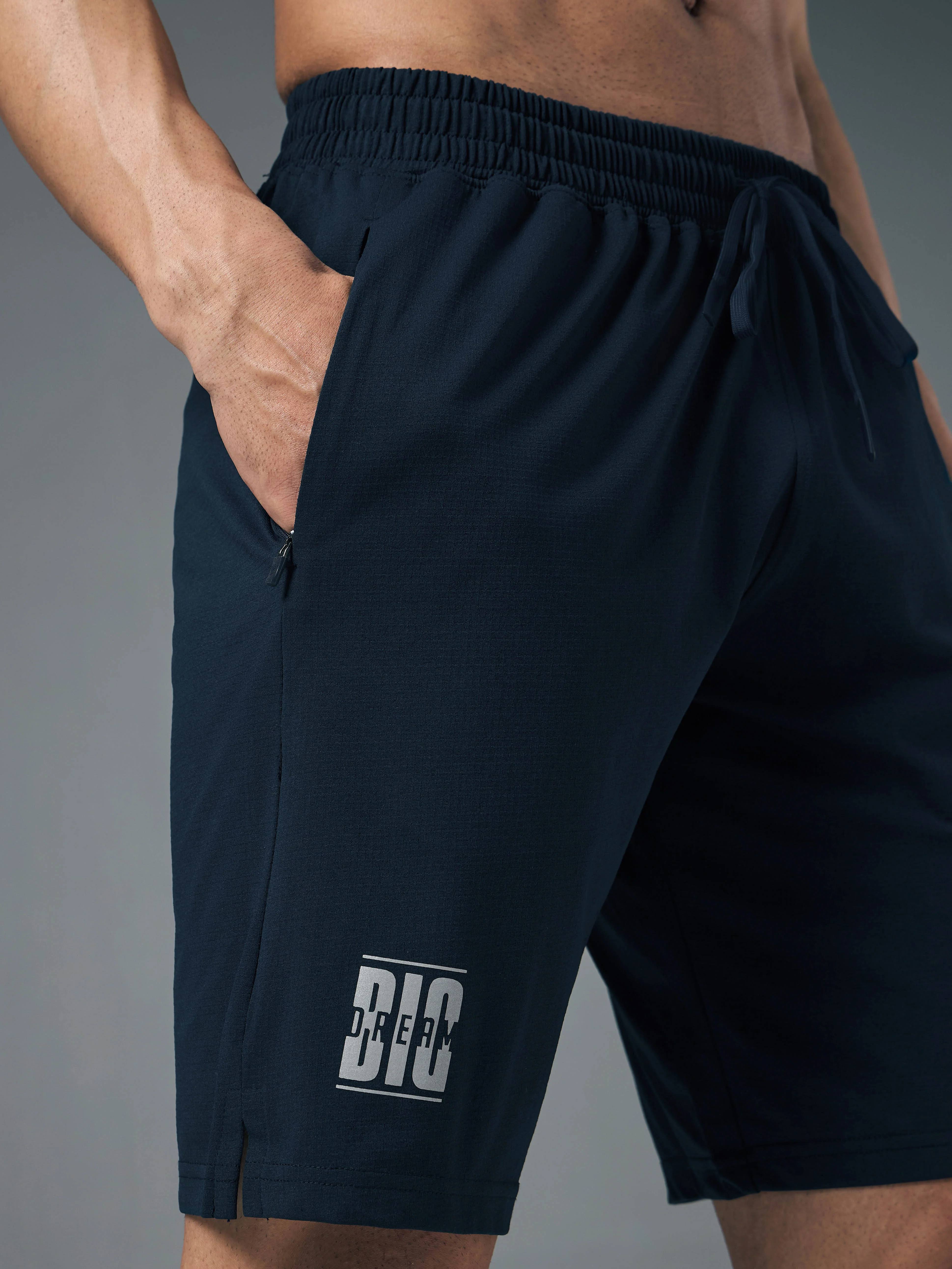 Men Solid Relax Fit Shorts with ELASTO LITE - Image 7