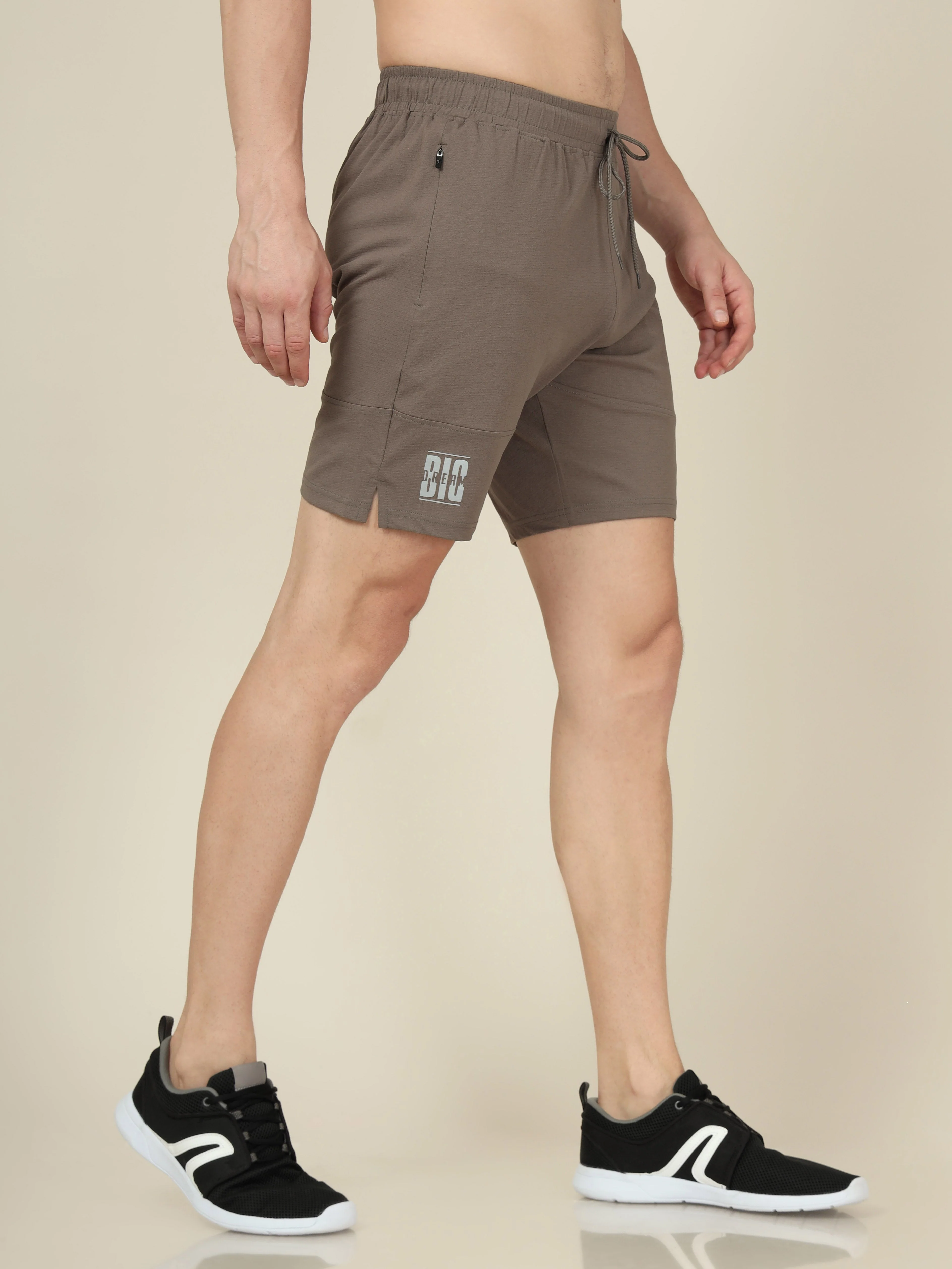 Men Solid Relax Fit Shorts with ELASTO LITE - Image 3