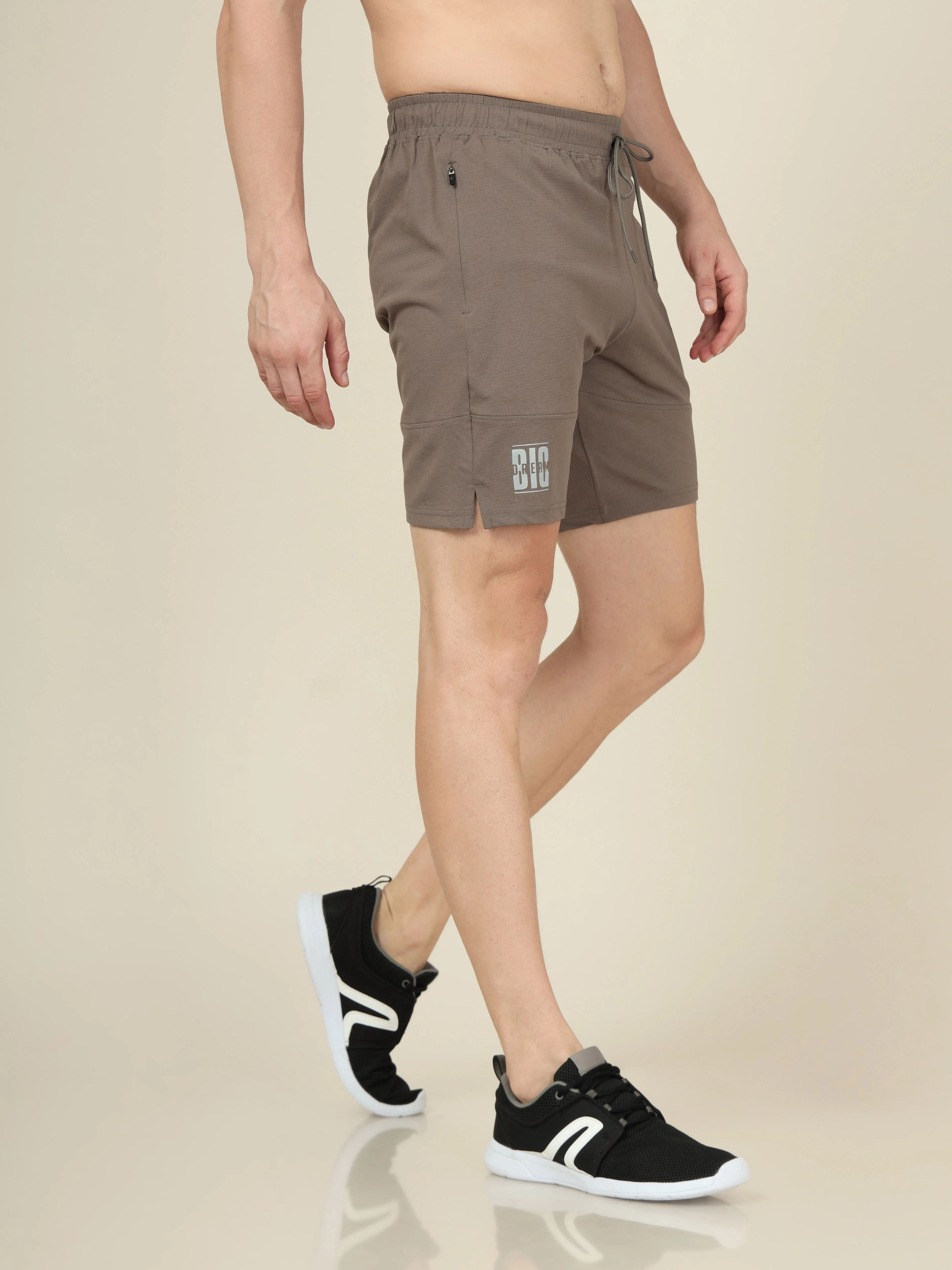 Men Solid Relax Fit Shorts with ELASTO LITE - Image 5