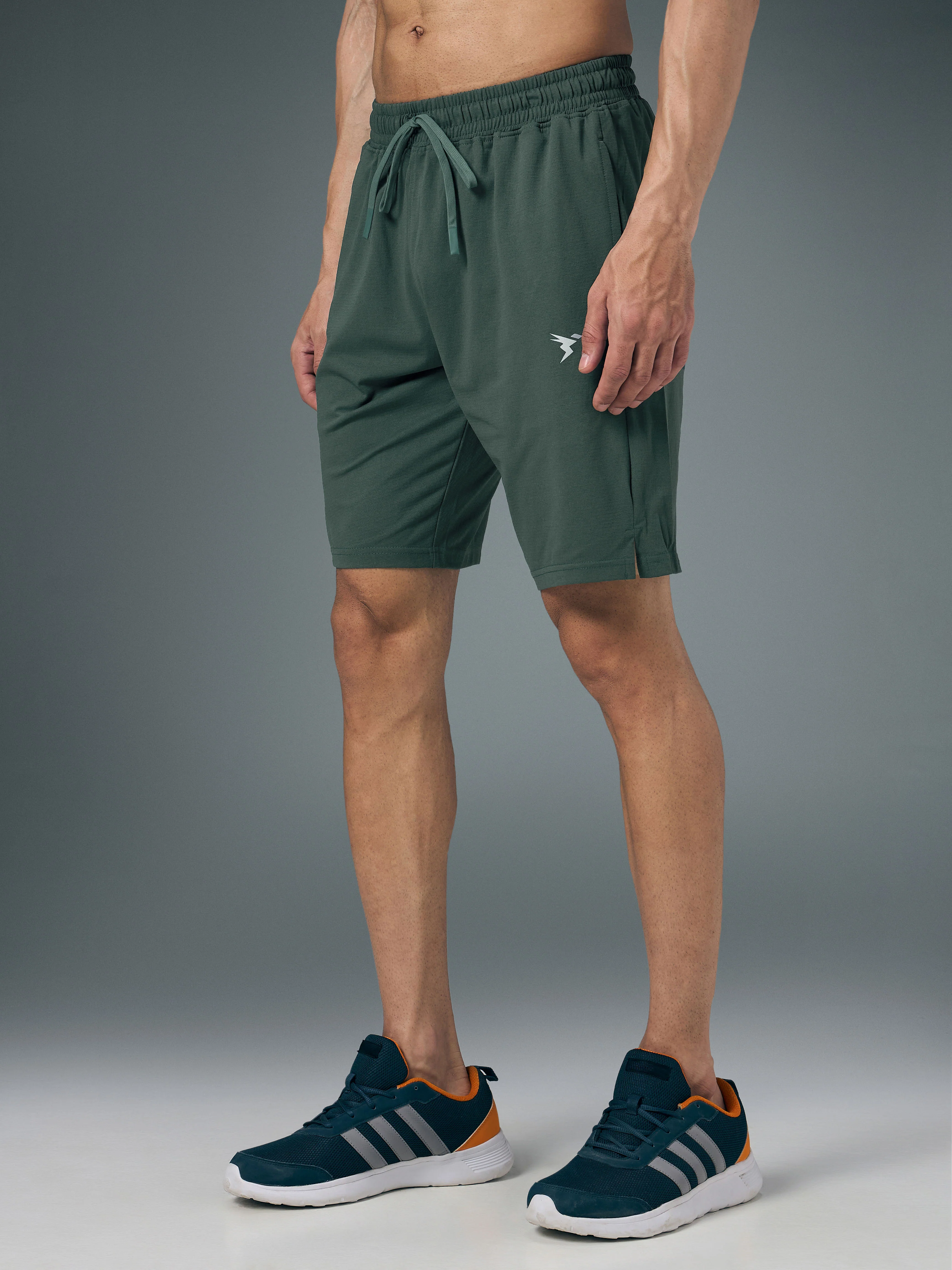 Men Solid Relax Fit Shorts with ELASTO LITE - Image 4