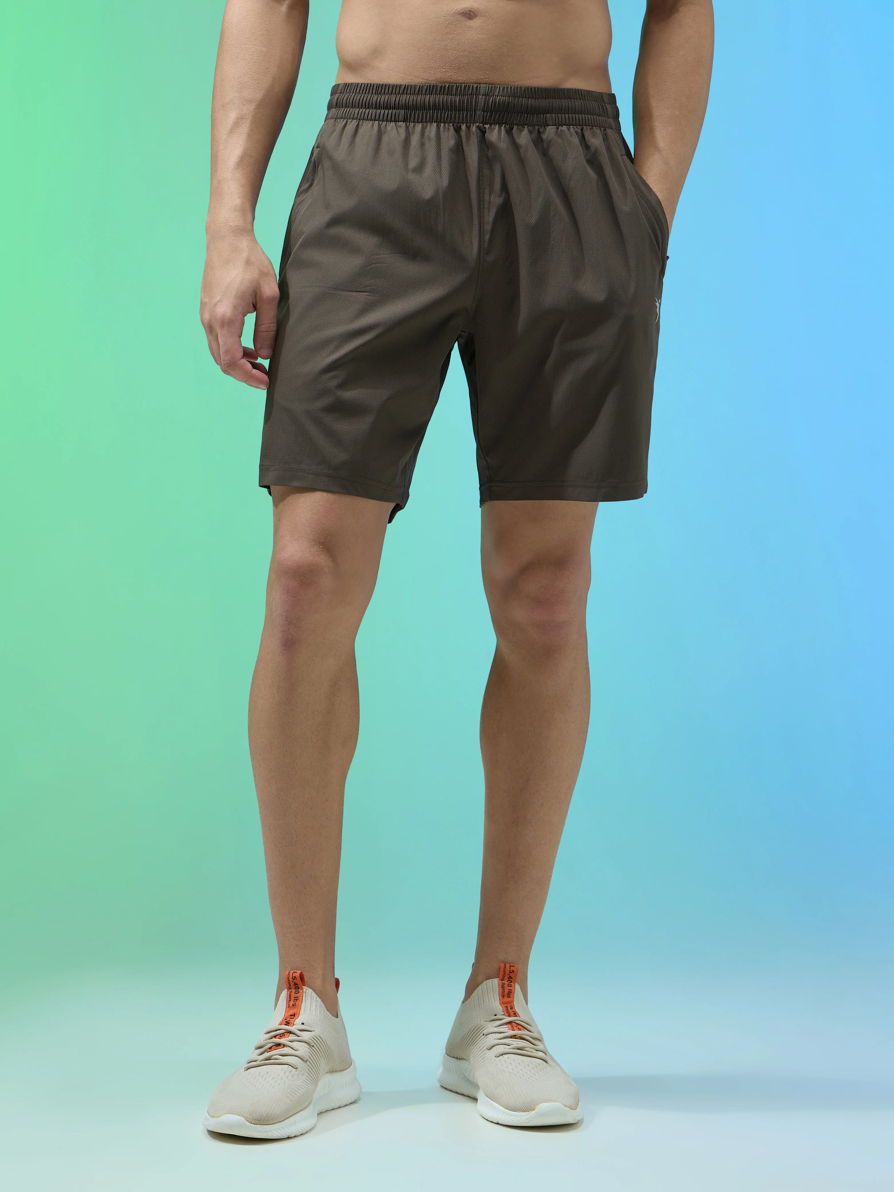Men Solid Relax Fit Shorts with TECHNOLITE - Image 2