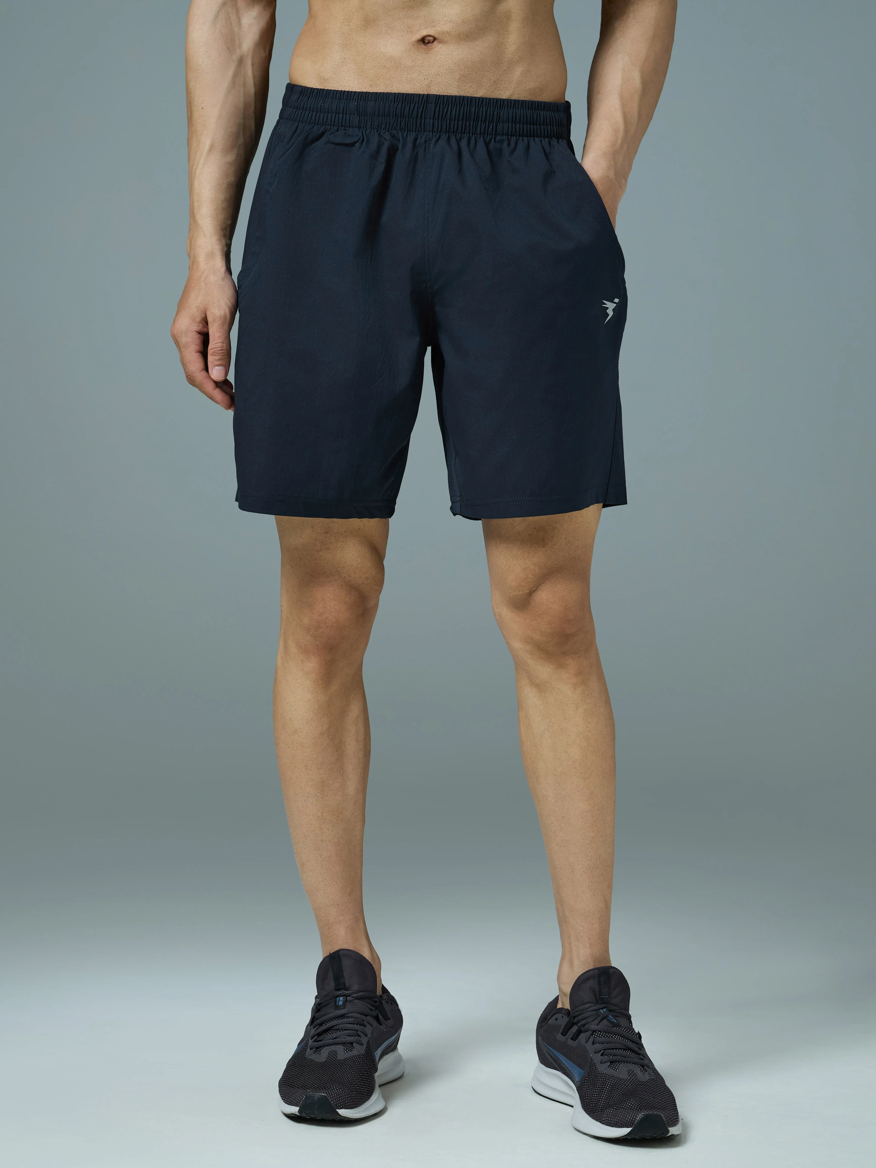 Men Solid Relax Fit Shorts with TECHNOLITE - Image 2