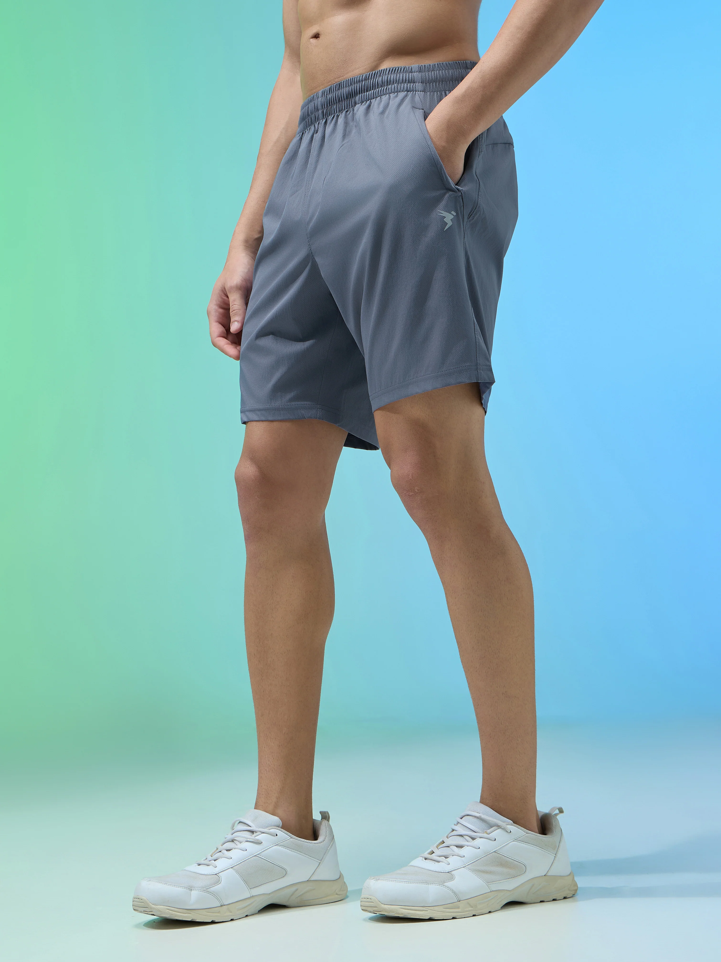 Men Solid Relax Fit Shorts with TECHNOLITE - Image 4