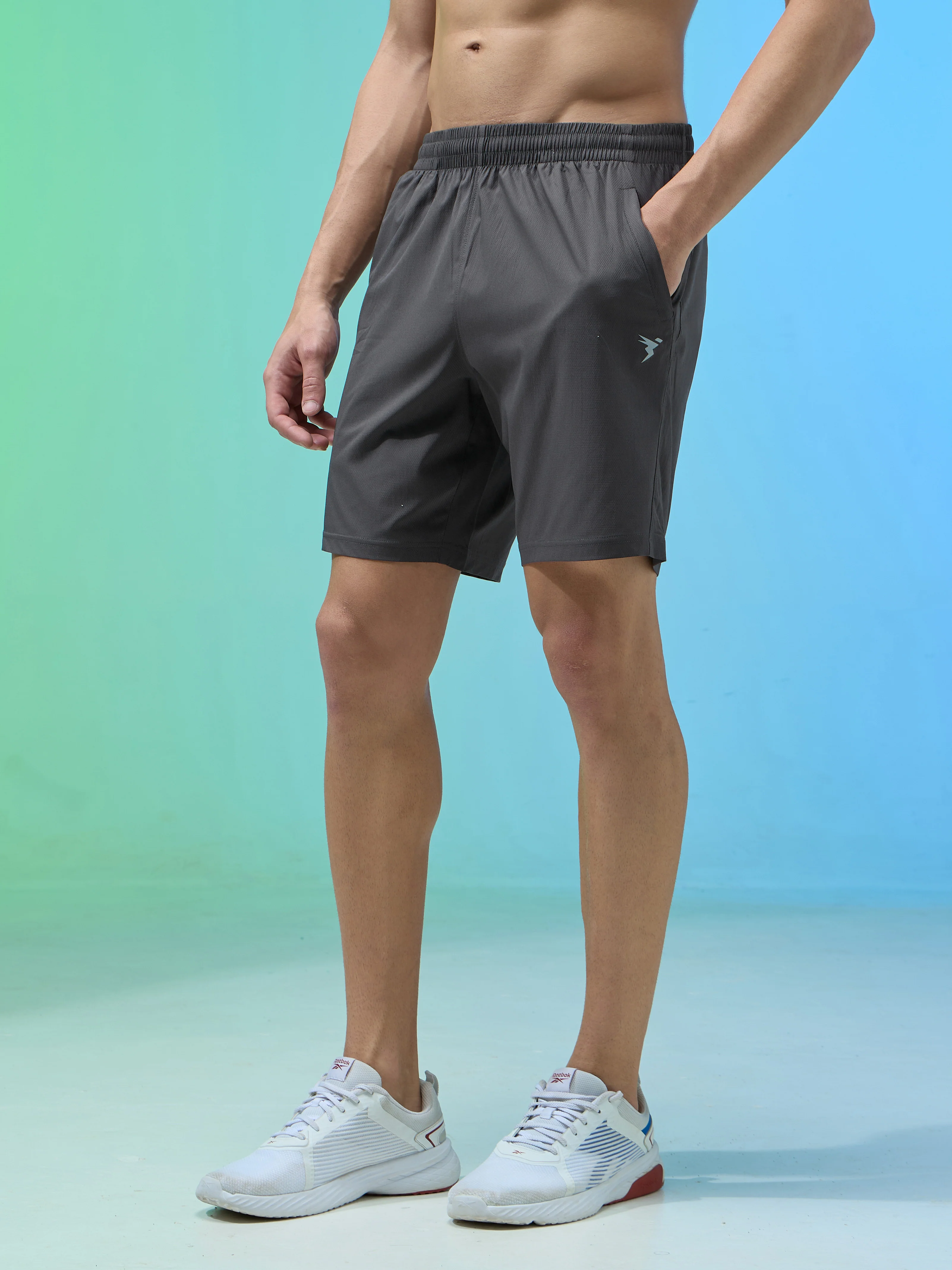 Men Solid Relax Fit Shorts with TECHNOLITE - Image 4