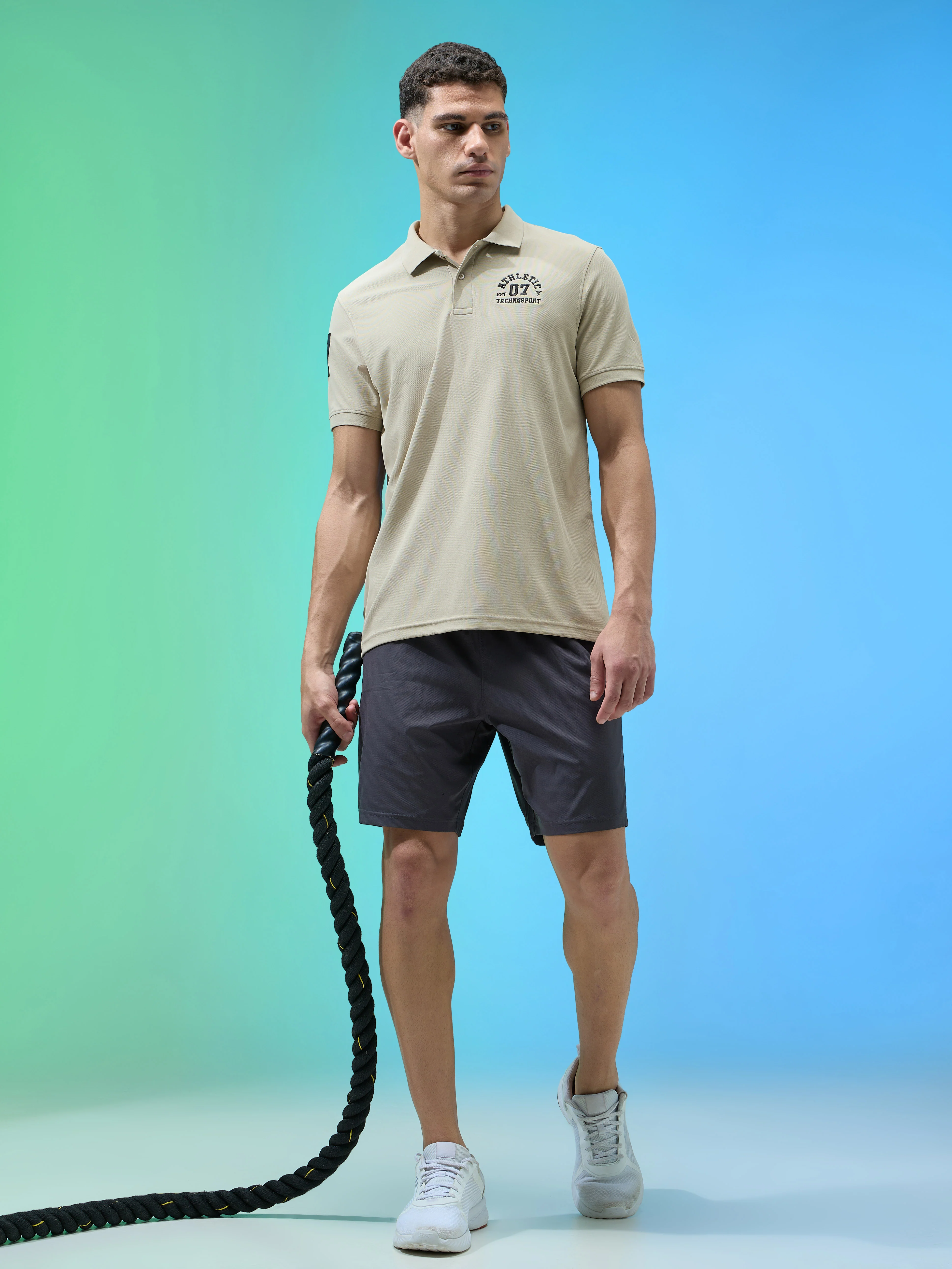 Men Solid Relax Fit Shorts with TECHNOLITE - Image 5