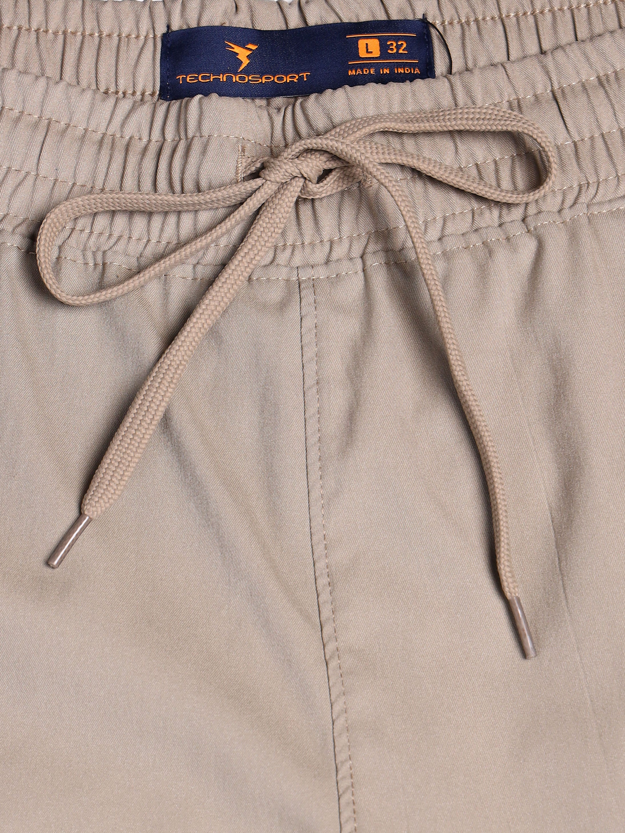 Men Solid Relax Fit Sports Cargo Trackpants with TS FLEXI - Image 6