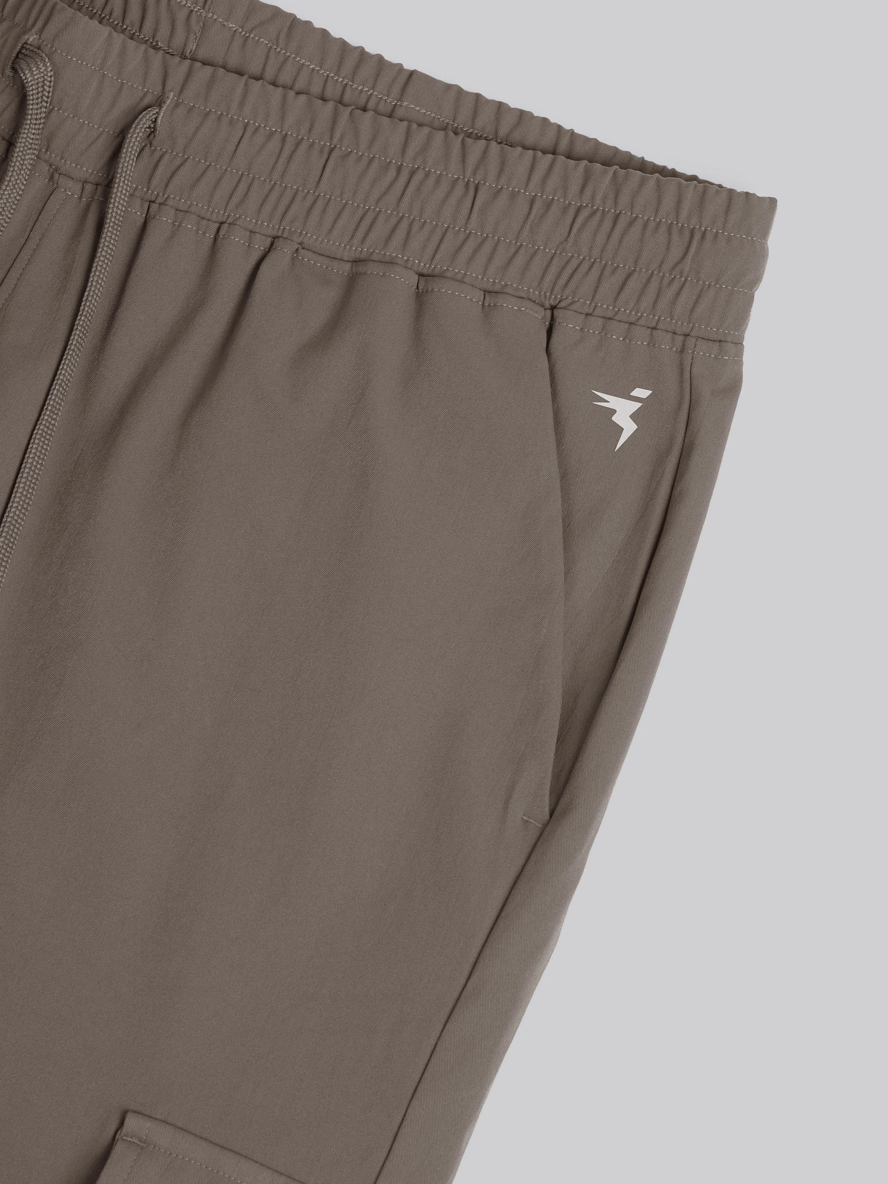 Men Solid Relax Fit Sports Cargo Trackpants with TS FLEXI - Image 8