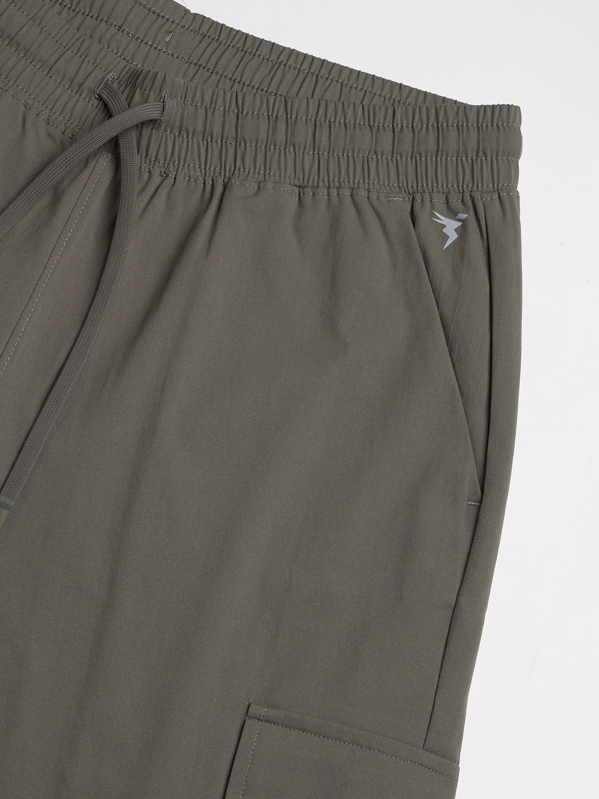 Men Solid Relax Fit Sports Cargo Trackpants with TS FLEXI - Image 7