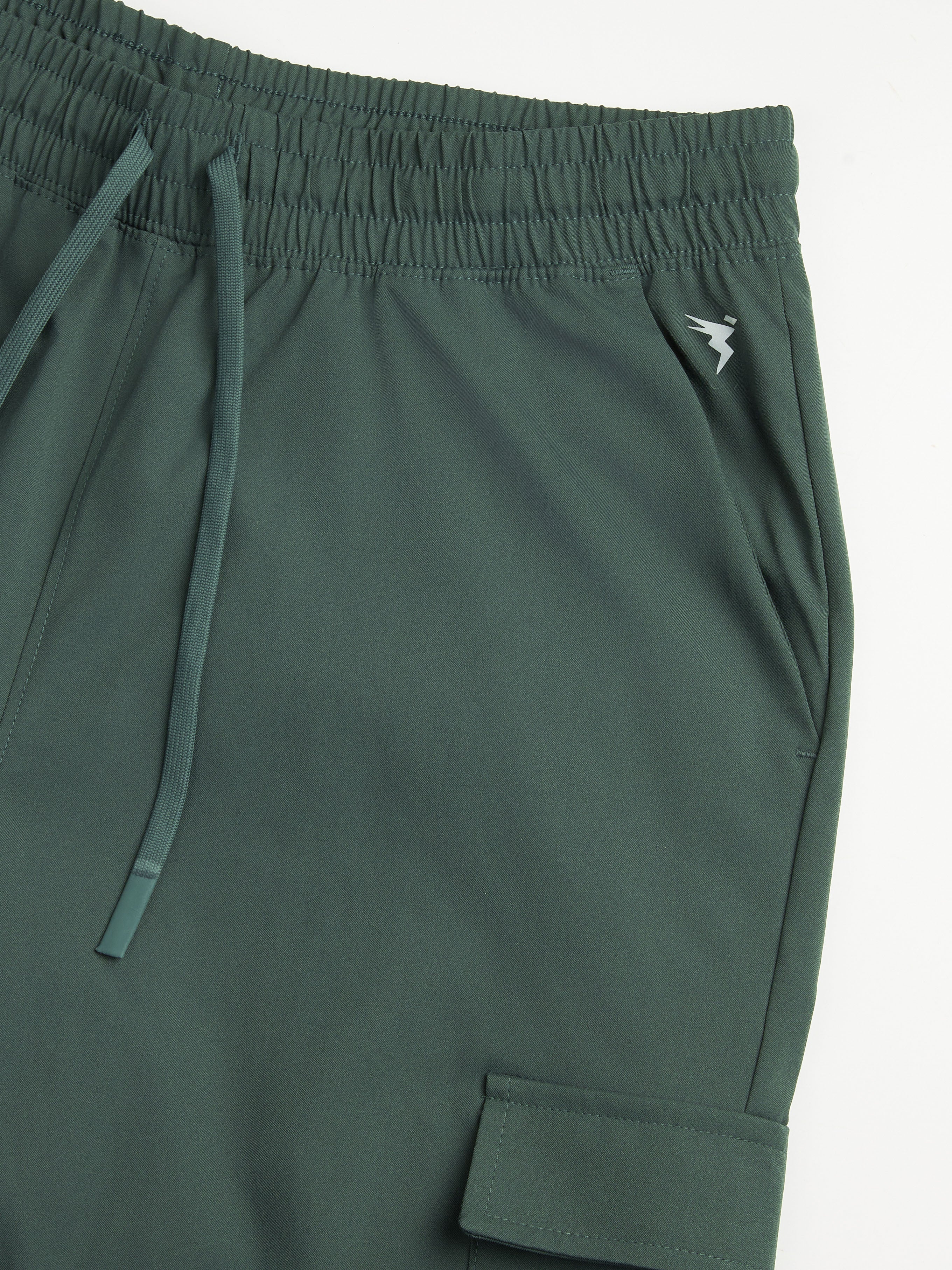Men Solid Relax Fit Sports Cargo Trackpants with TS FLEXI - Image 8