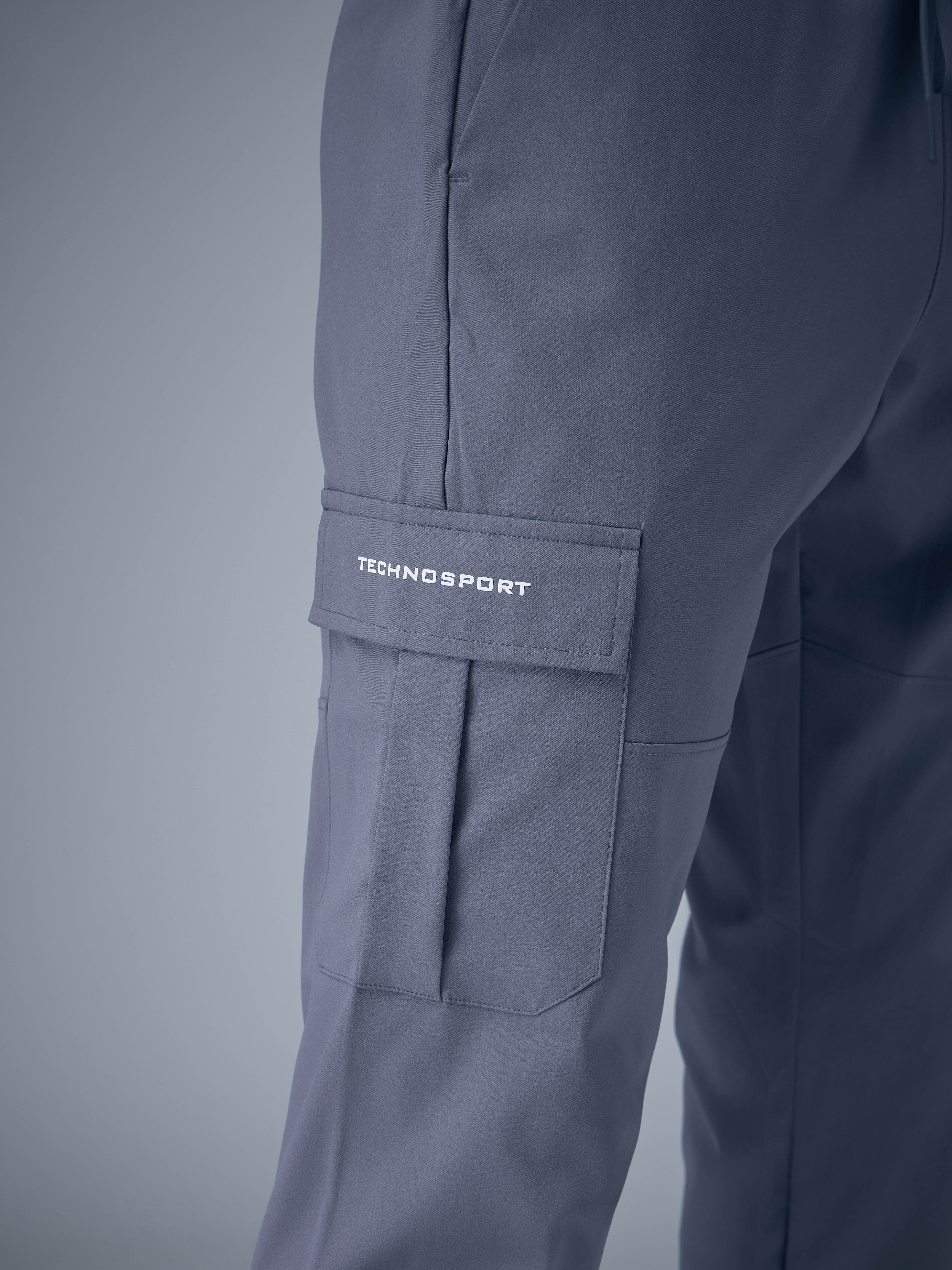 Men Solid Relax Fit Sports Cargo Trackpants with TS FLEXI - Image 6