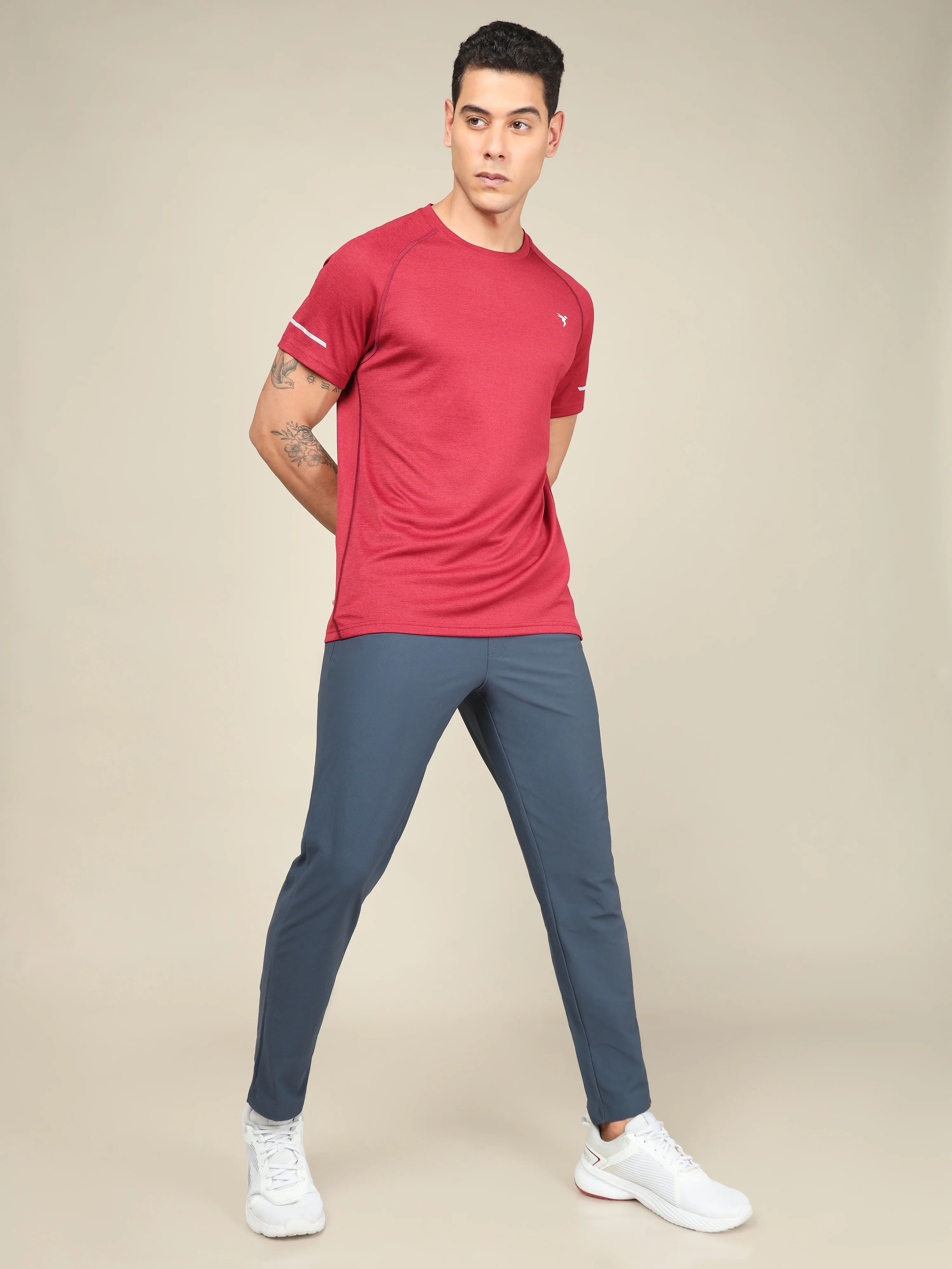 Men Solid Relax Fit Trackpants with DURACOOL+ - Image 5