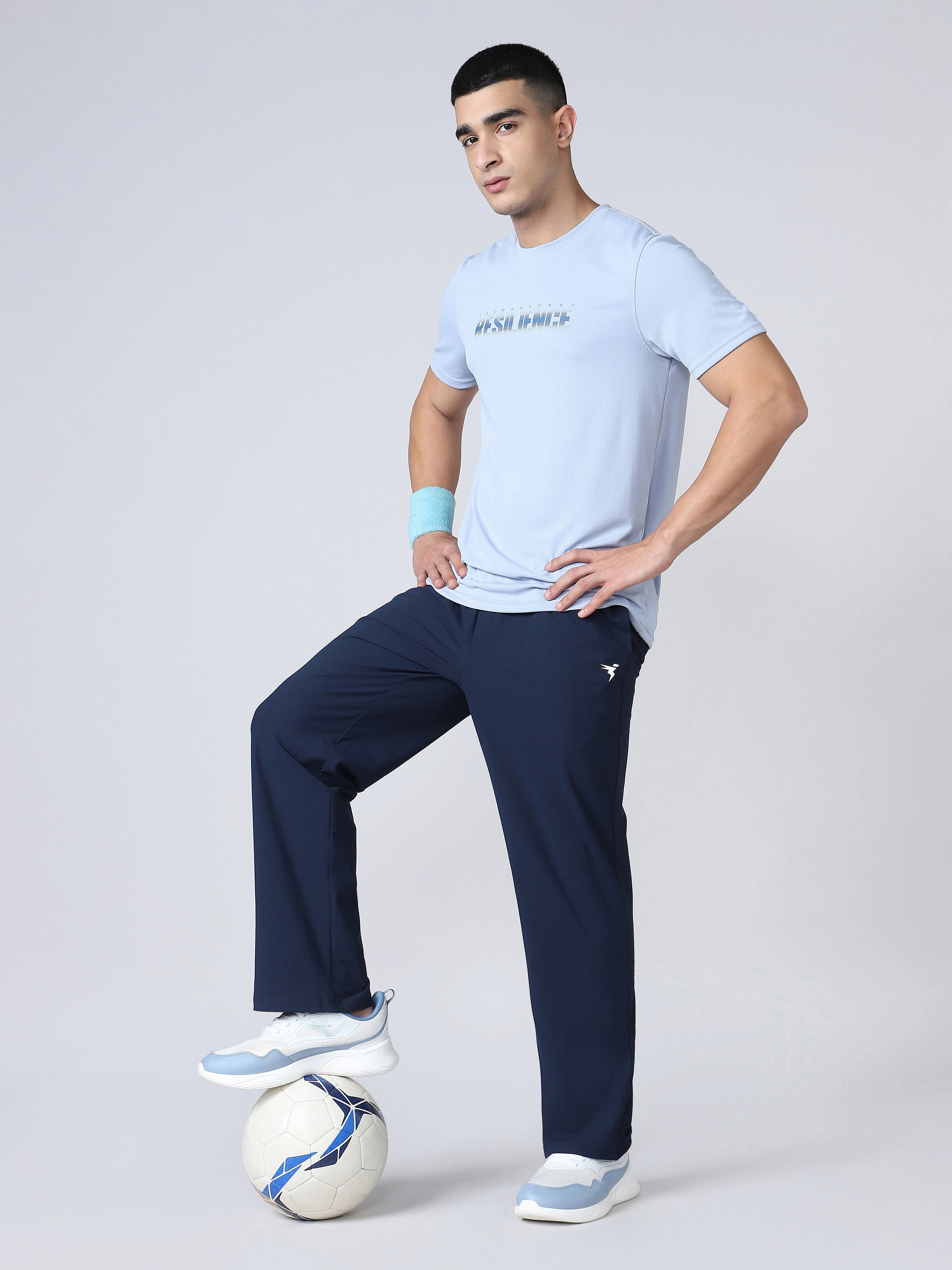 Men Solid Relax Fit Trackpants with DURACOOL+ - Image 5