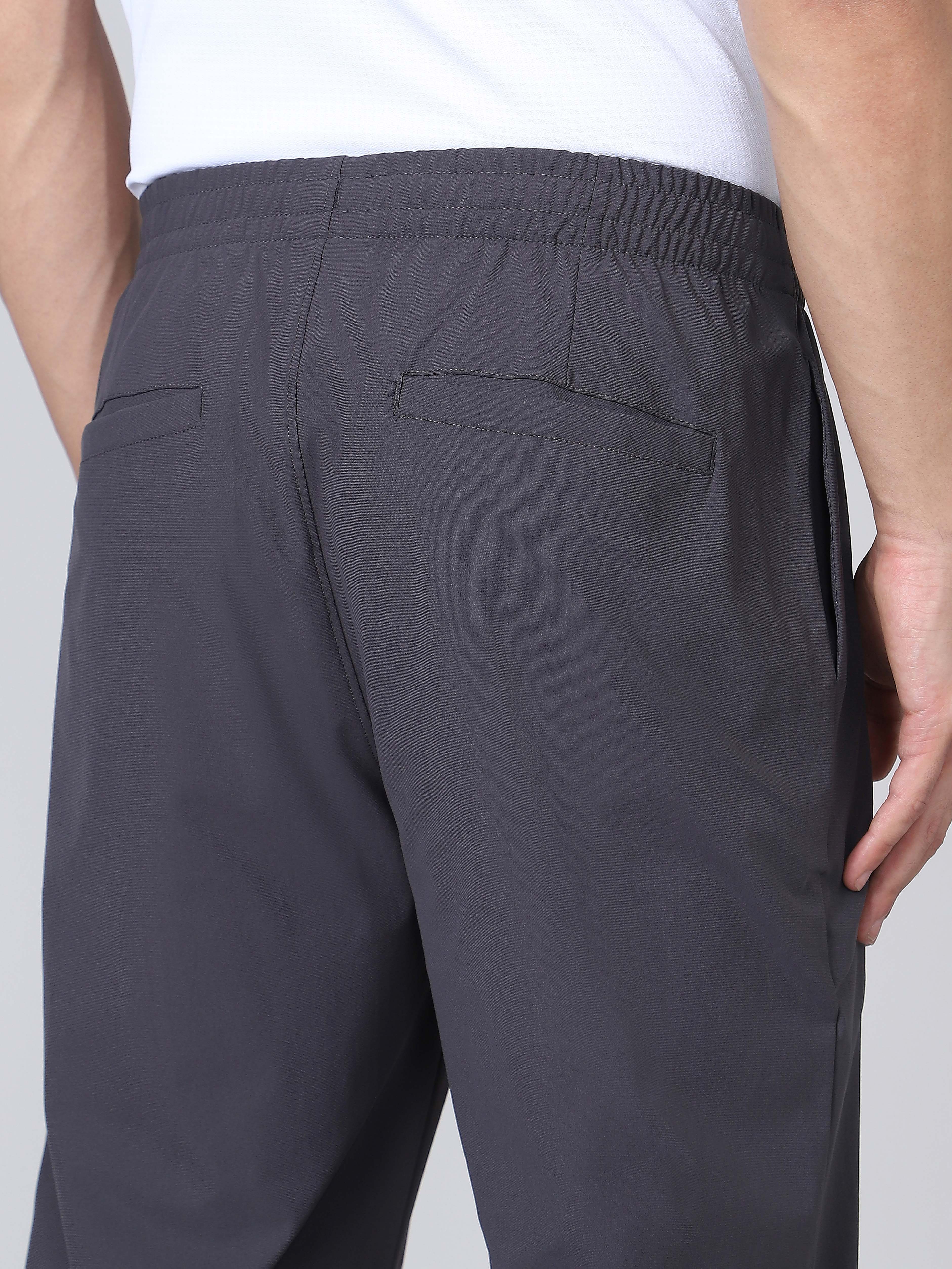 Men Solid Relax Fit Trackpants with DURACOOL+ - Image 9