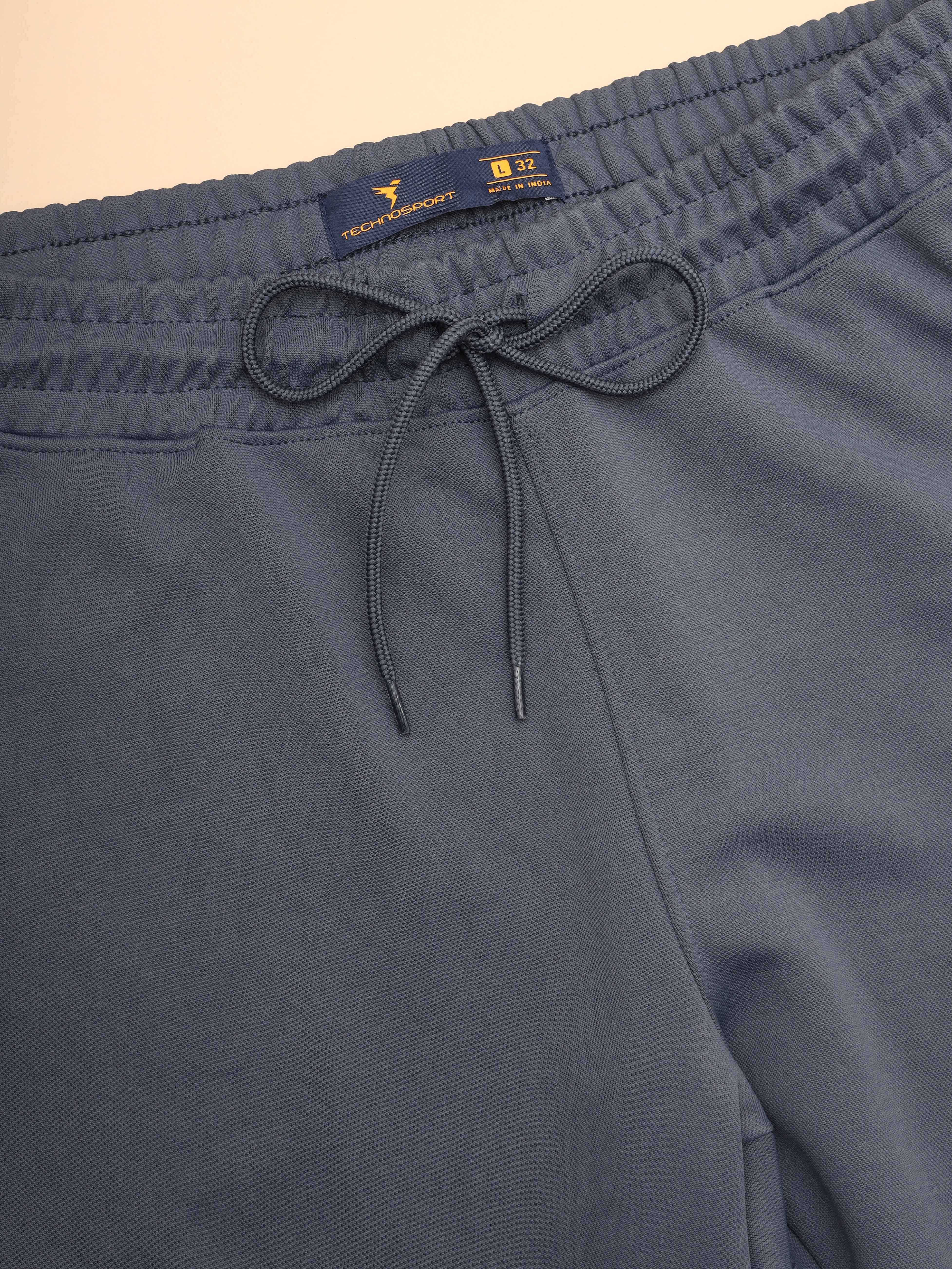 Men Solid Relax Fit Trackpants with ELASTO PLUS - Image 7