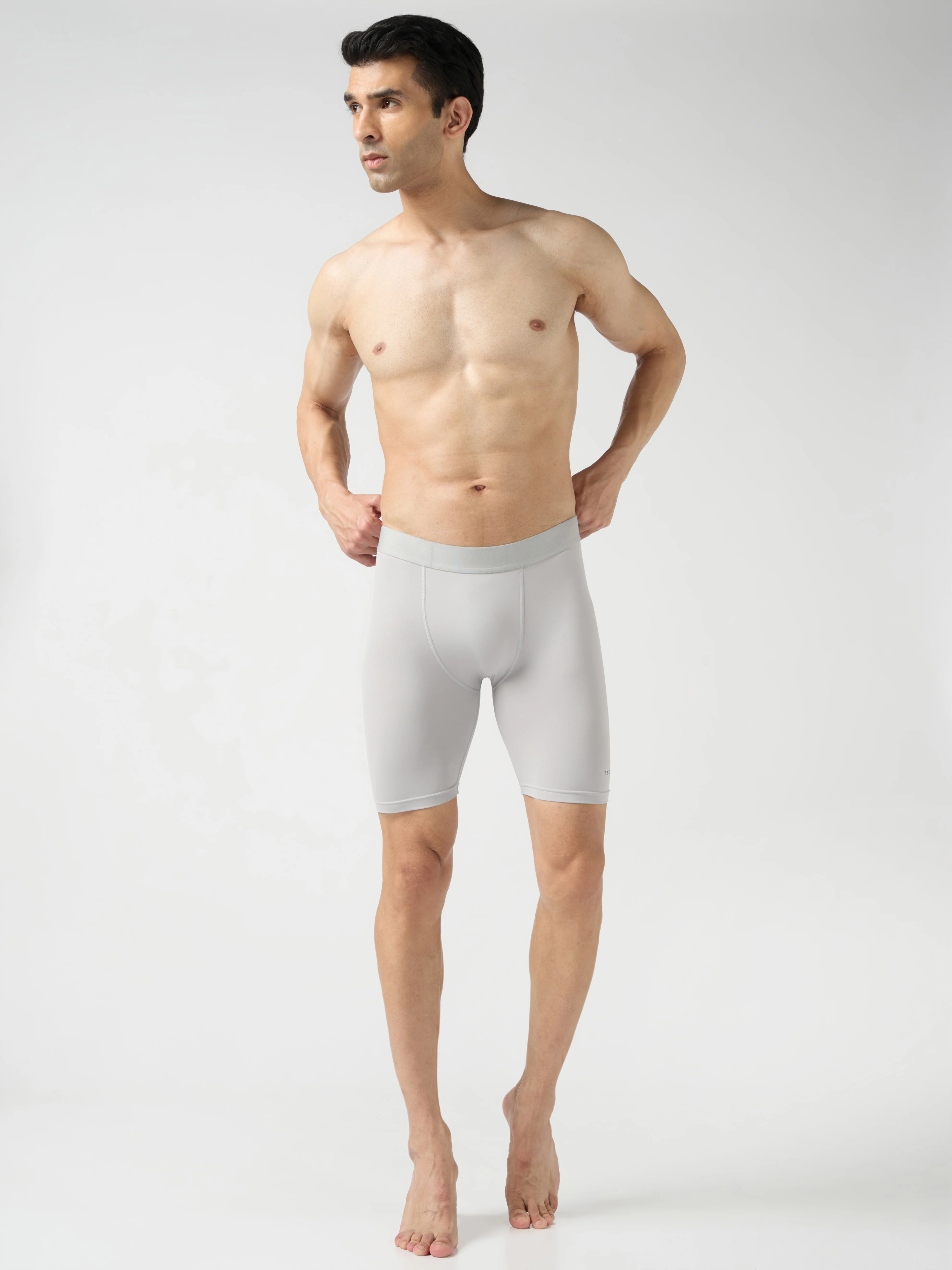 Men Solid Slim Fit Compression Tights with ELASTO LITE - Image 5