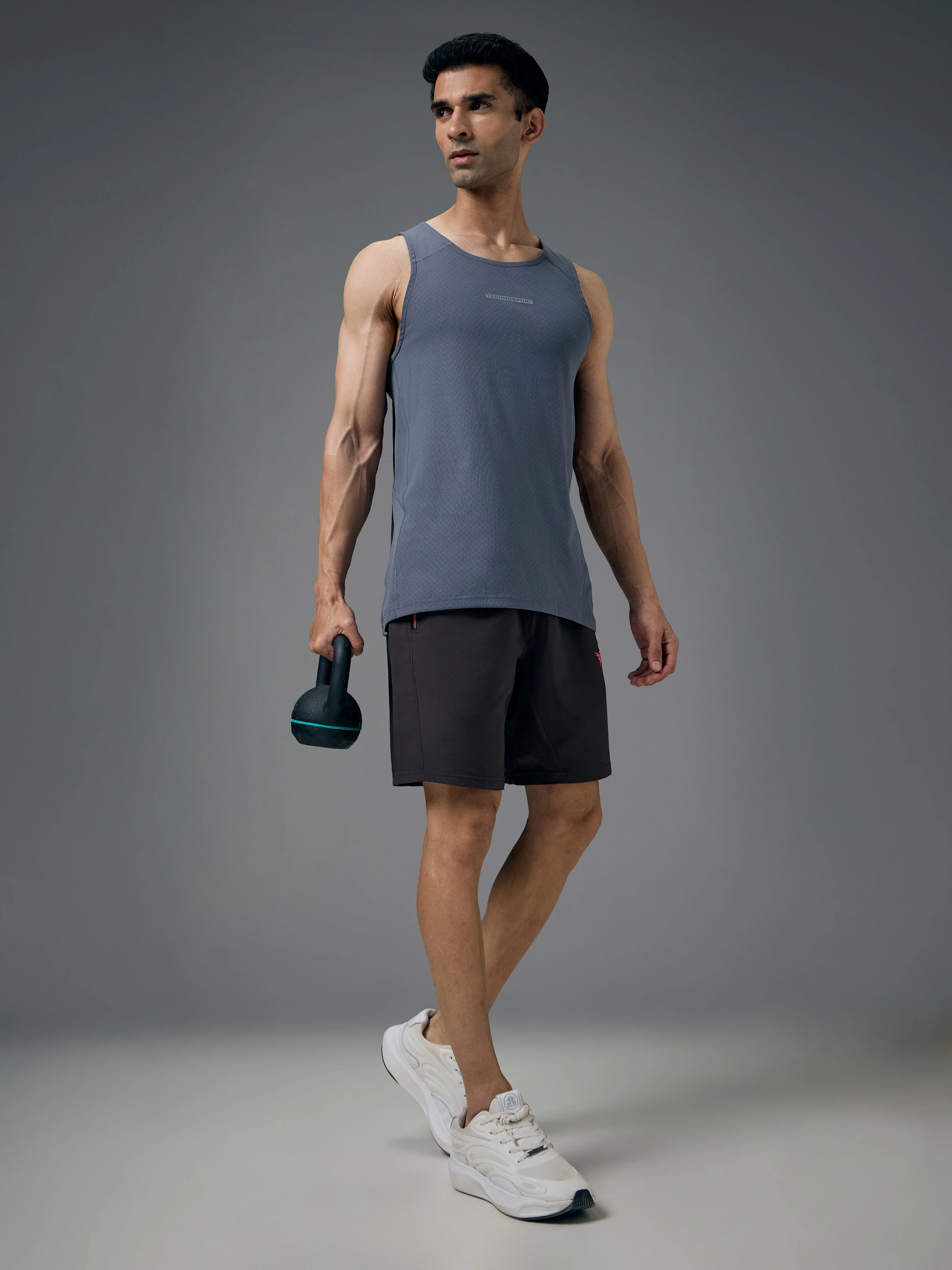 Men Jacquard Slim Fit Crew Neck Innerwear Vest with ELASTO LITE - Image 5