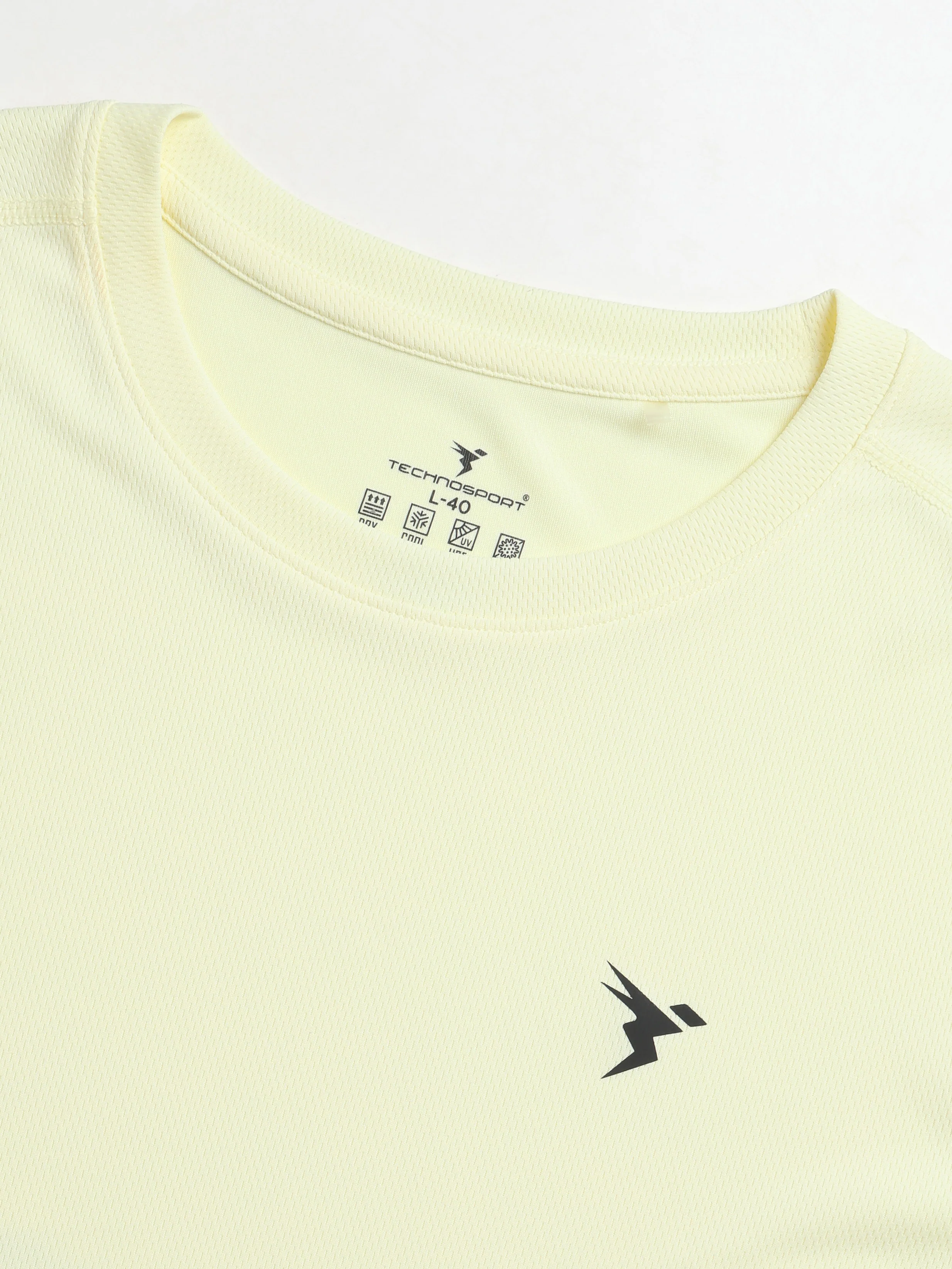 Men Solid Slim Fit Crew Neck T-shirt with TECHNO COOL+ - Image 6