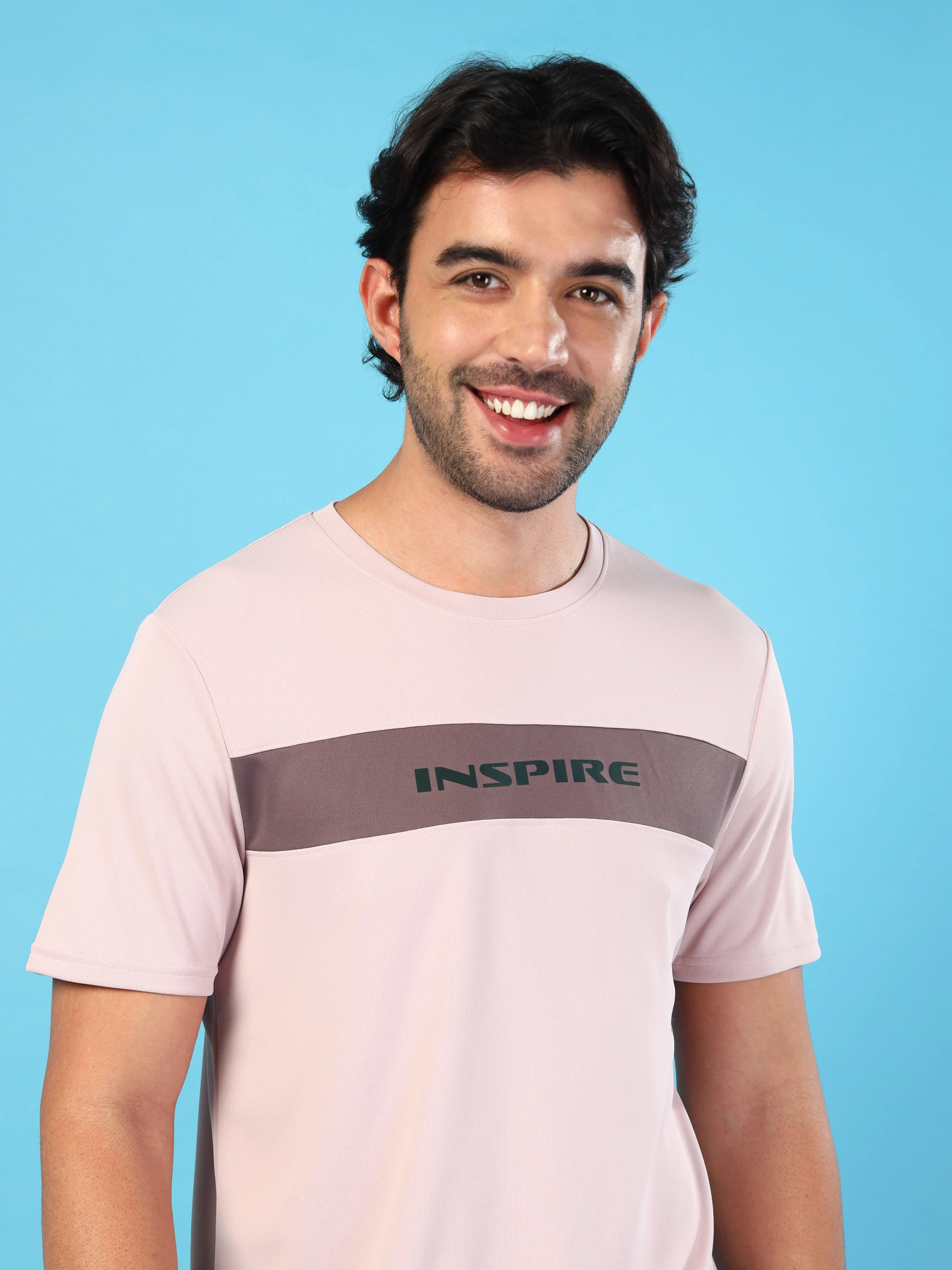 Men Solid Slim Fit Crew Neck T-shirt with TECHNO COOL+ - Image 5