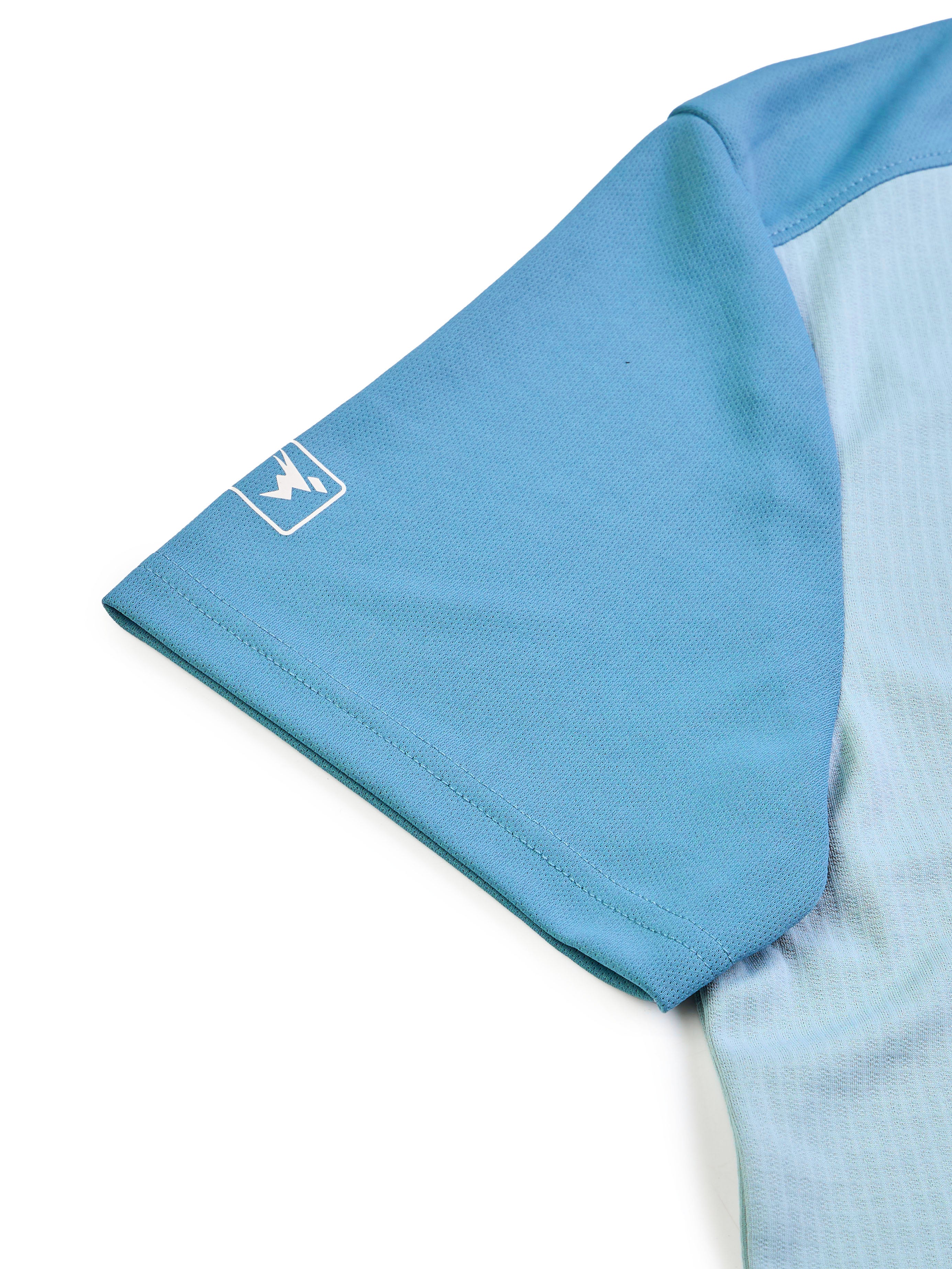 Men Colorblock Slim Fit Crew Neck T-shirt with TECHNO COOL+ - Image 9