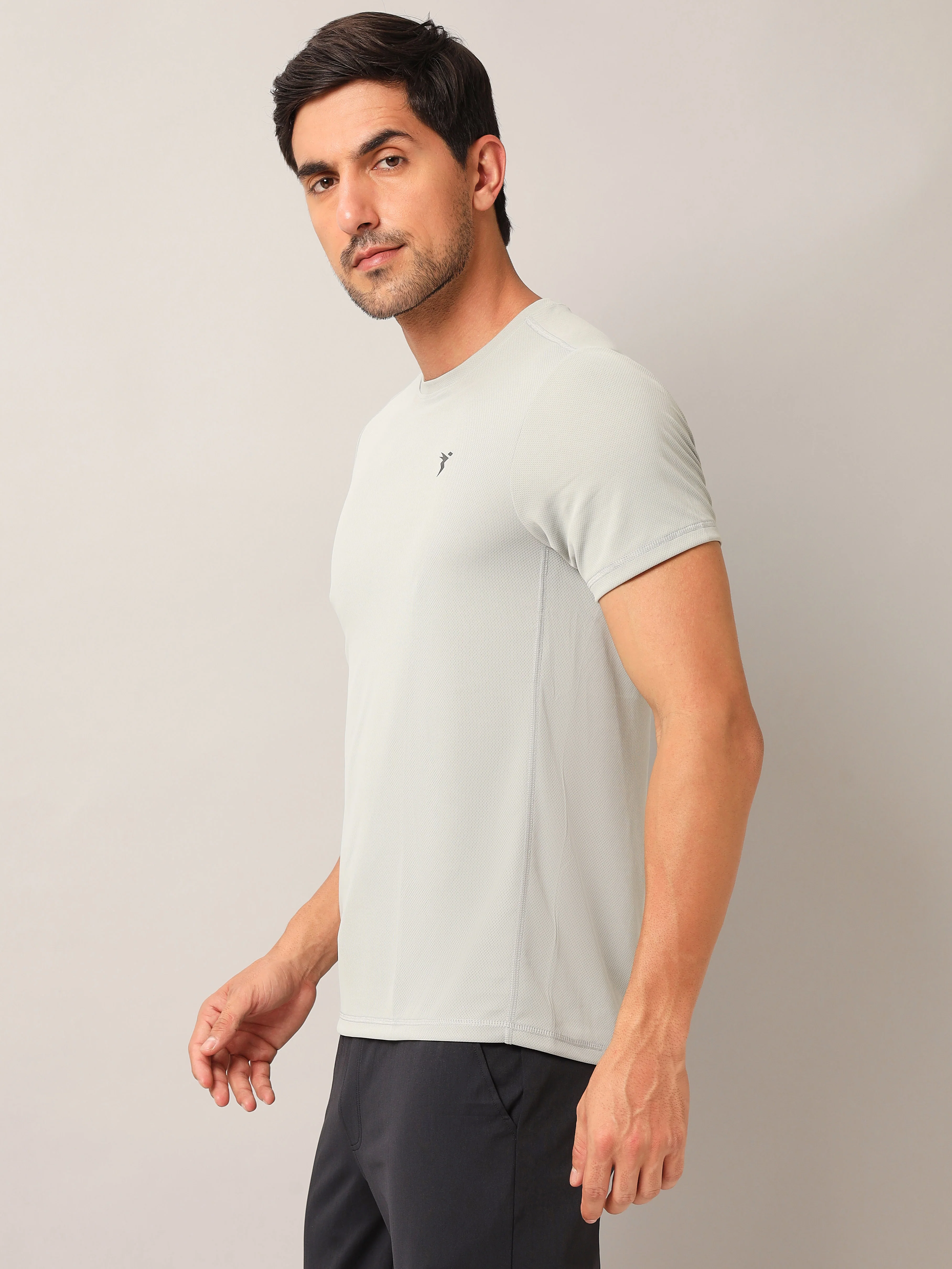 Men Solid Slim Fit Crew Neck T-shirt with TECHNO COOL+ (Pack of 2) - Image 4