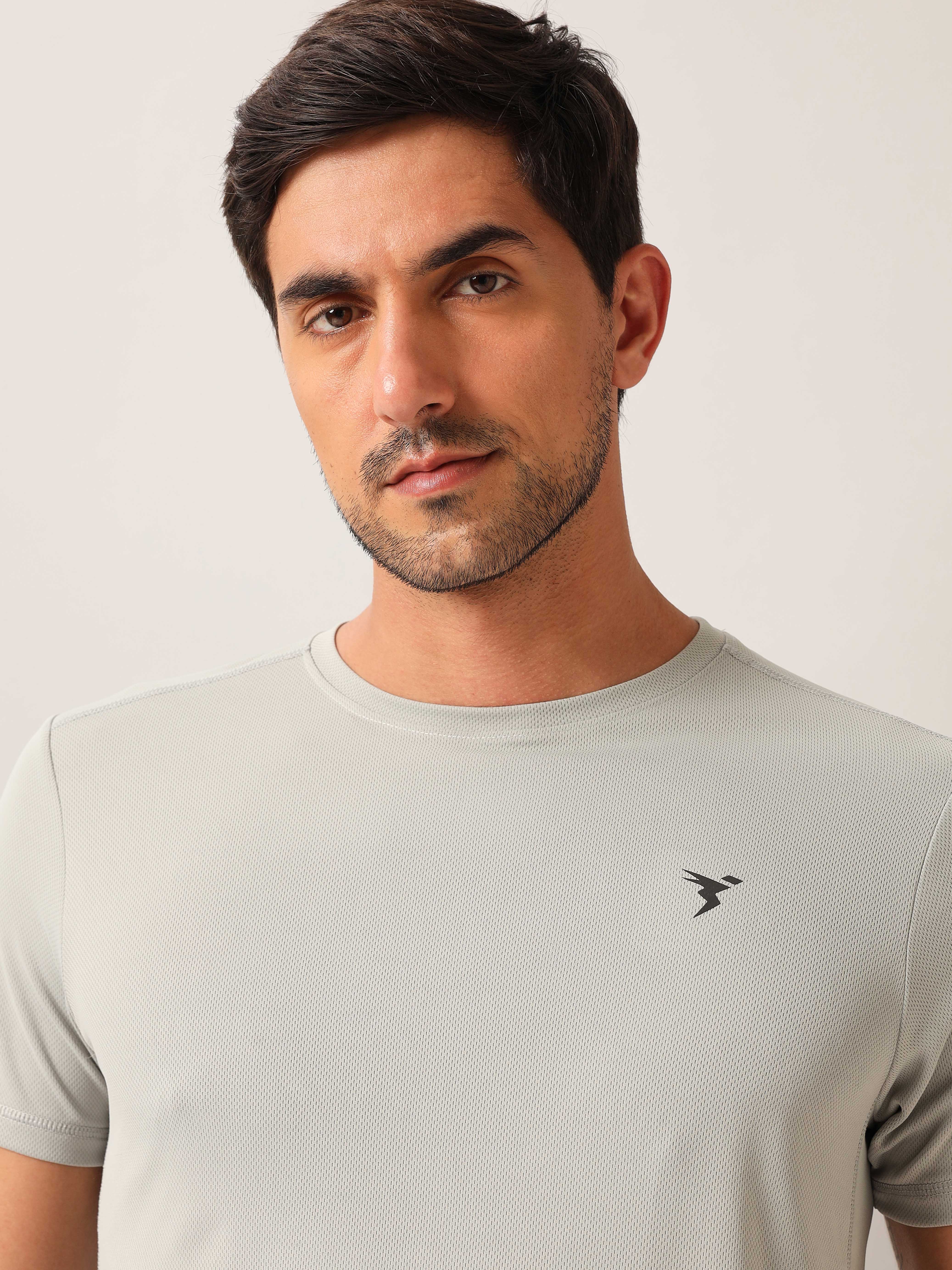 Men Solid Slim Fit Crew Neck T-shirt with TECHNO COOL+ (Pack of 2) - Image 7