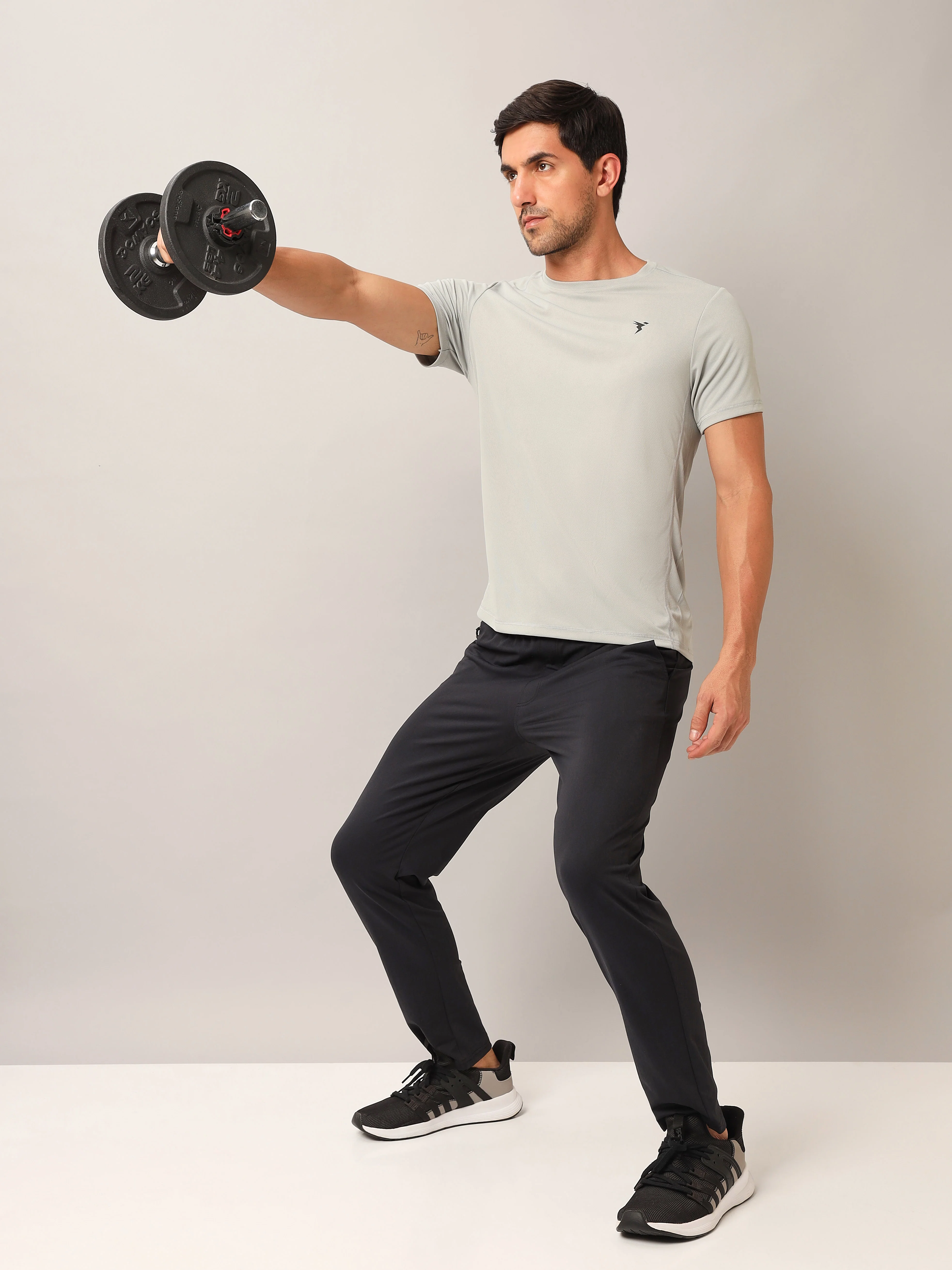 Men Solid Slim Fit Crew Neck T-shirt with TECHNO COOL+ (Pack of 2) - Image 9