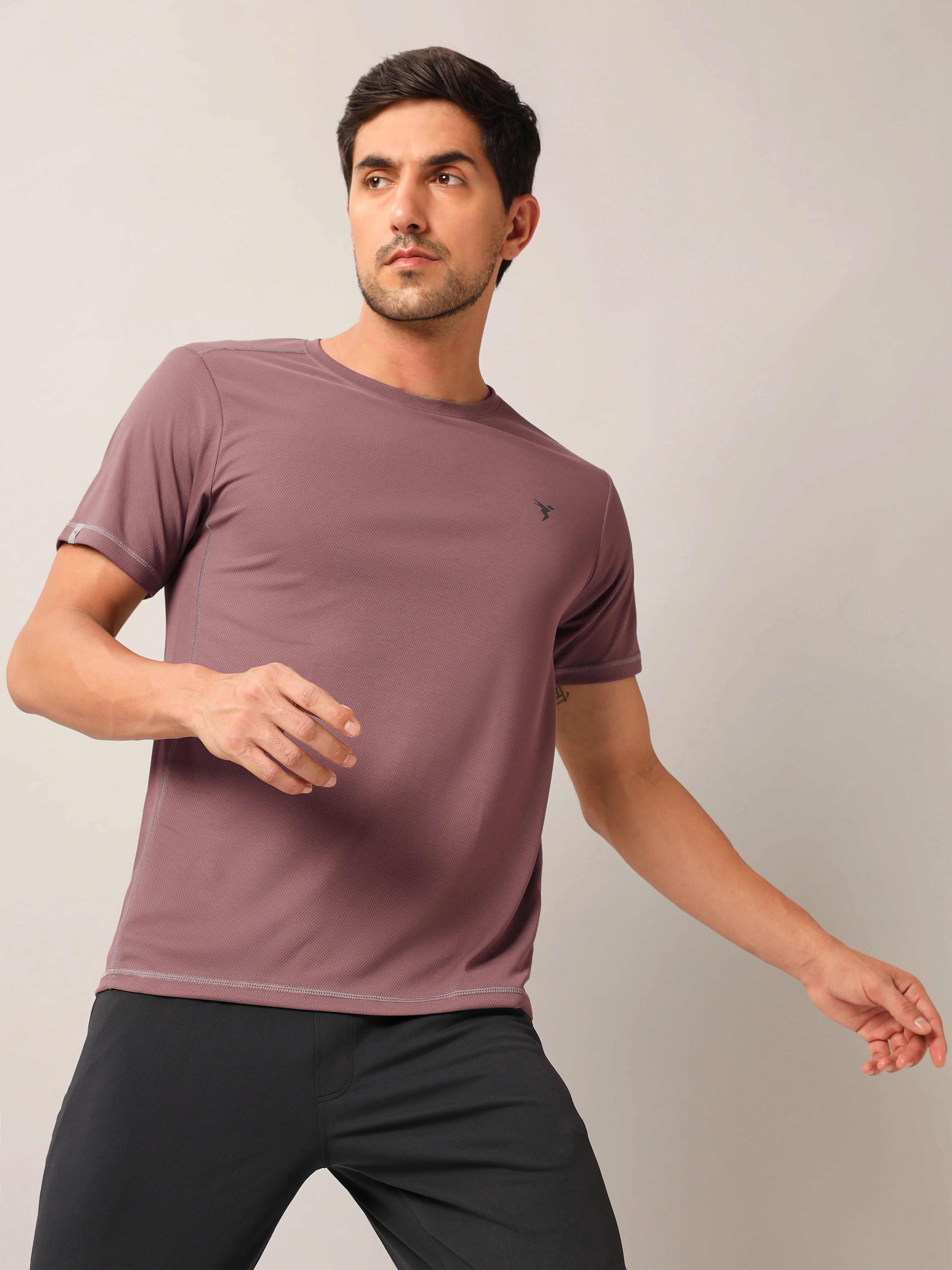 Men Solid Slim Fit Crew Neck T-shirt with TECHNO COOL+ (Pack of 2) - Image 4