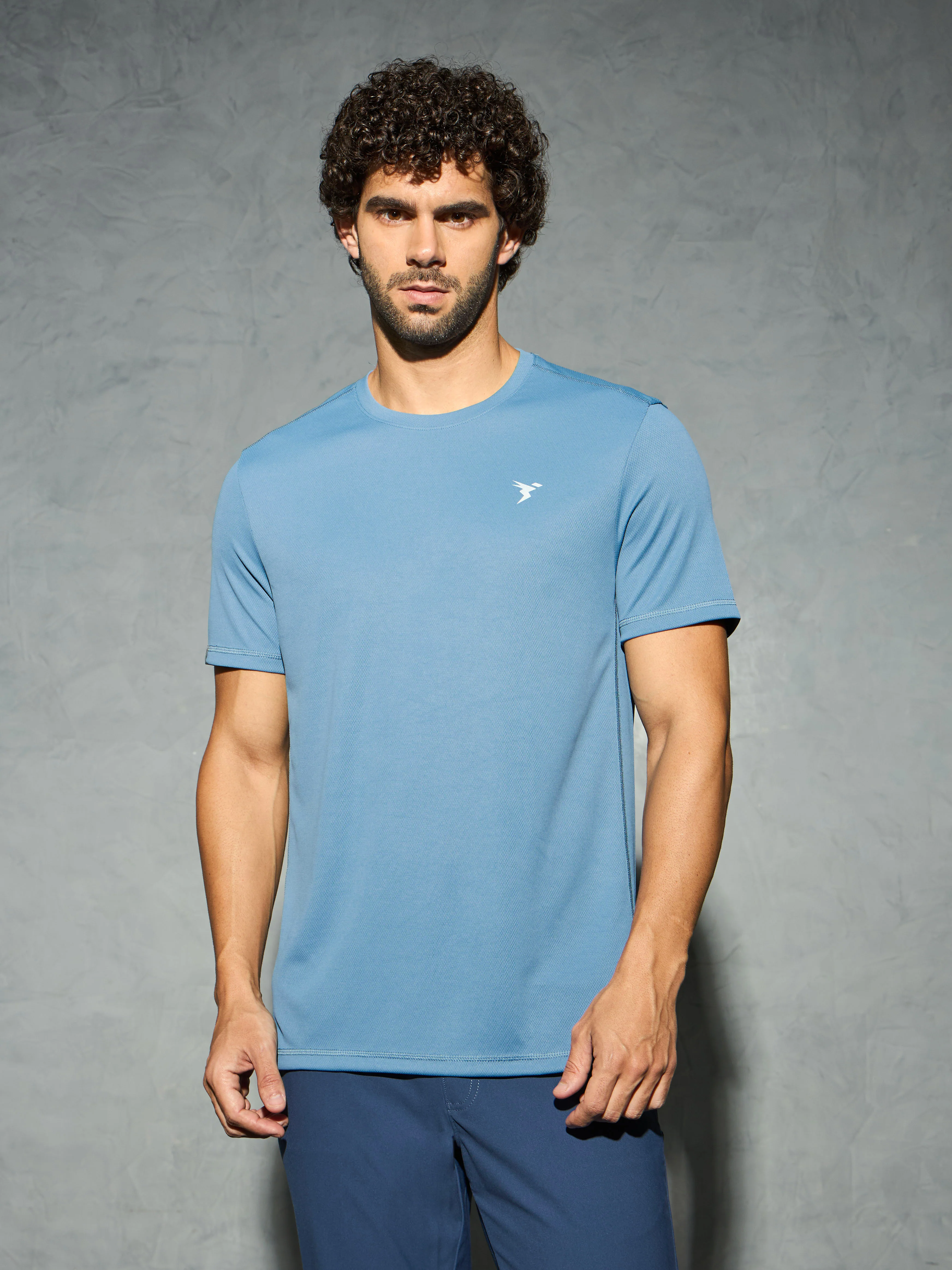 Men Solid Slim Fit Crew Neck T-shirt with TECHNO COOL+ (Pack of 2) - Image 2