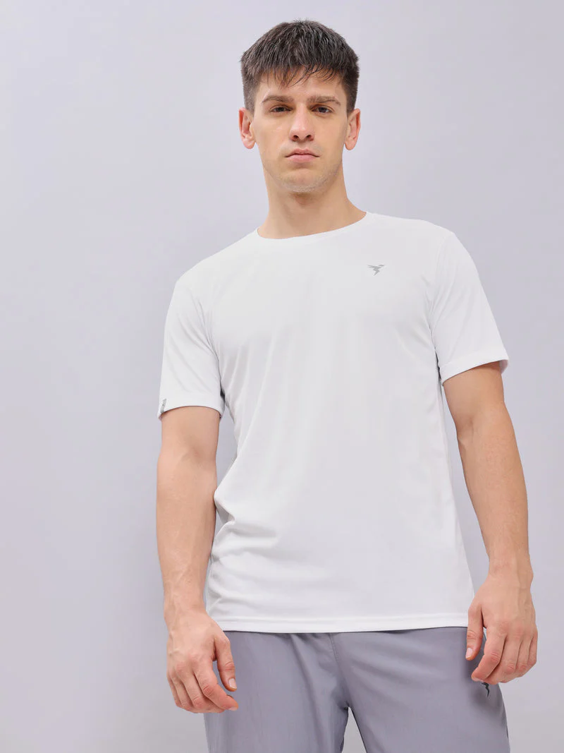 Men Solid Slim Fit Crew Neck T-shirt with TECHNO COOL+ (pack of 2) - Image 3