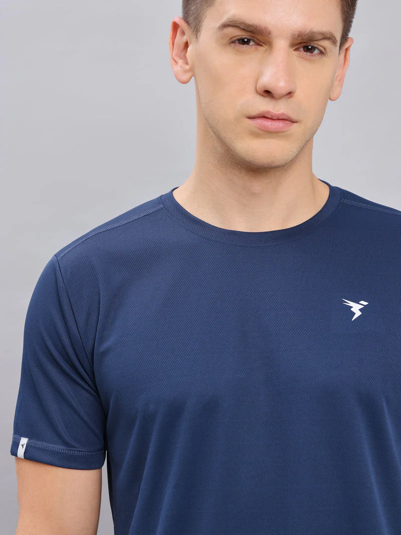 Men Solid Slim Fit Crew Neck T-shirt with TECHNO COOL+ (pack of 2) - Image 7