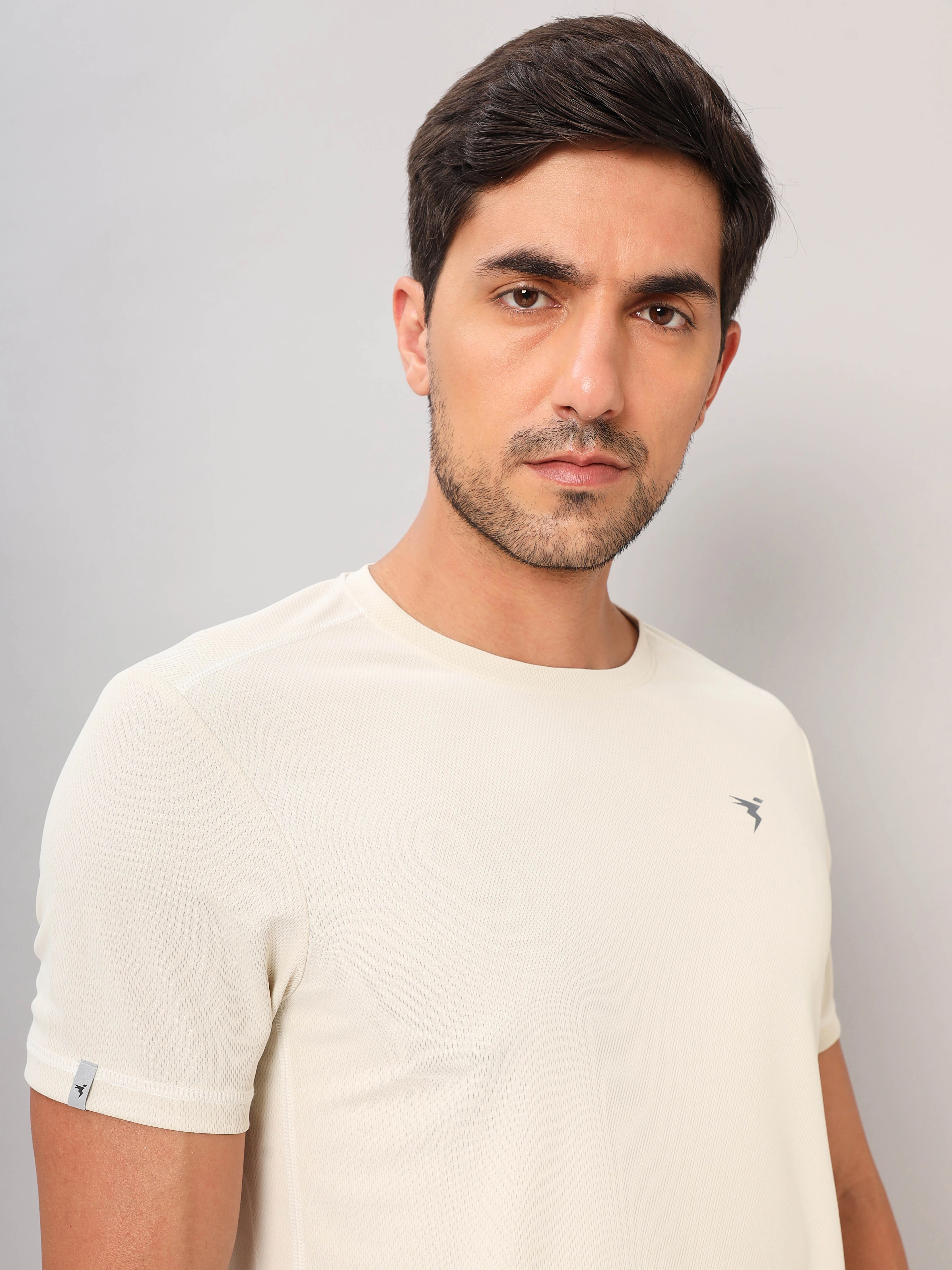 Men Solid Slim Fit Crew Neck T-shirt with TECHNO COOL+ (Pack of 2) - Image 6