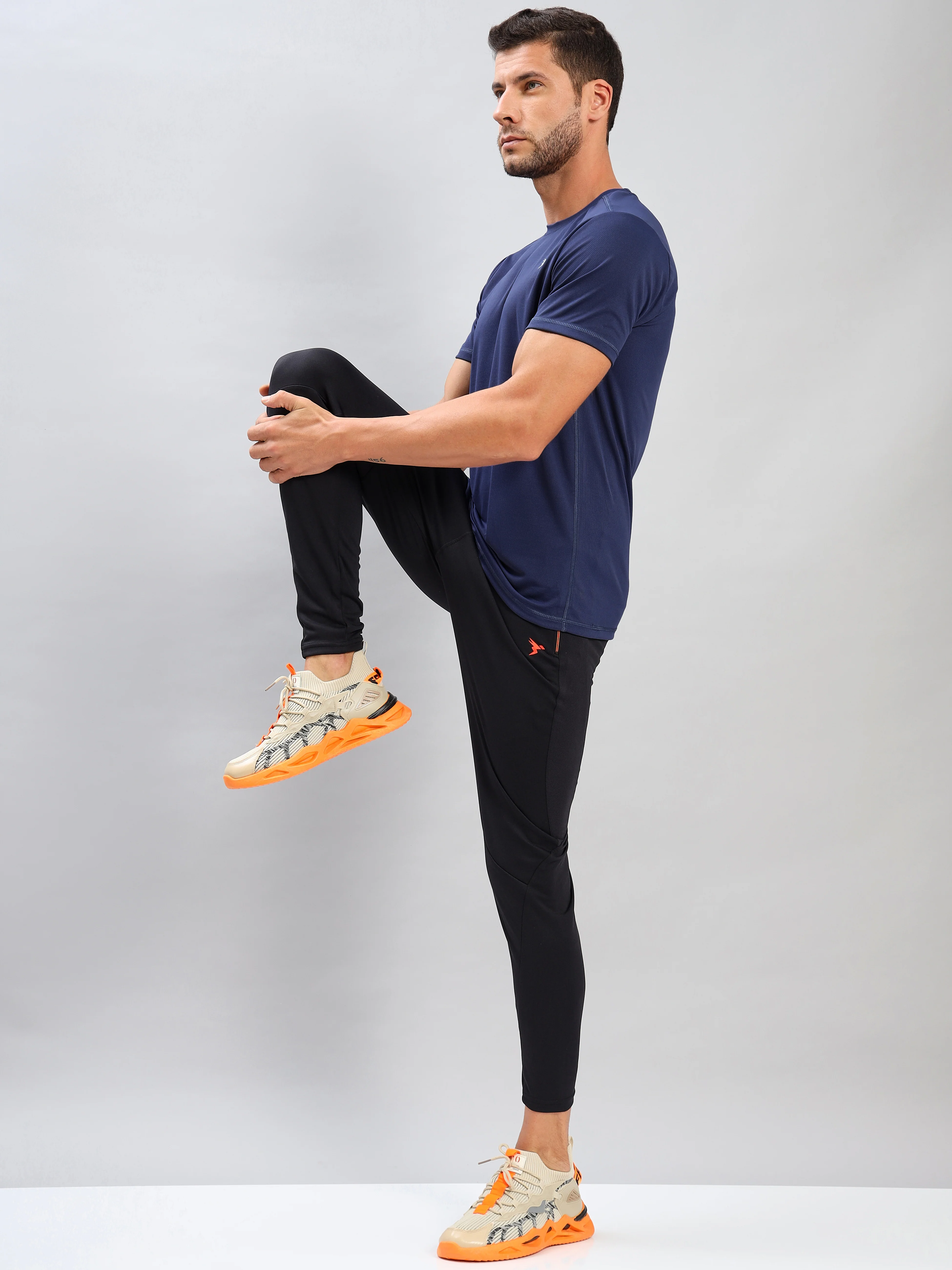 Men Solid Slim Fit Crew Neck T-shirt with TECHNO COOL+ (Pack of 2) - Image 5