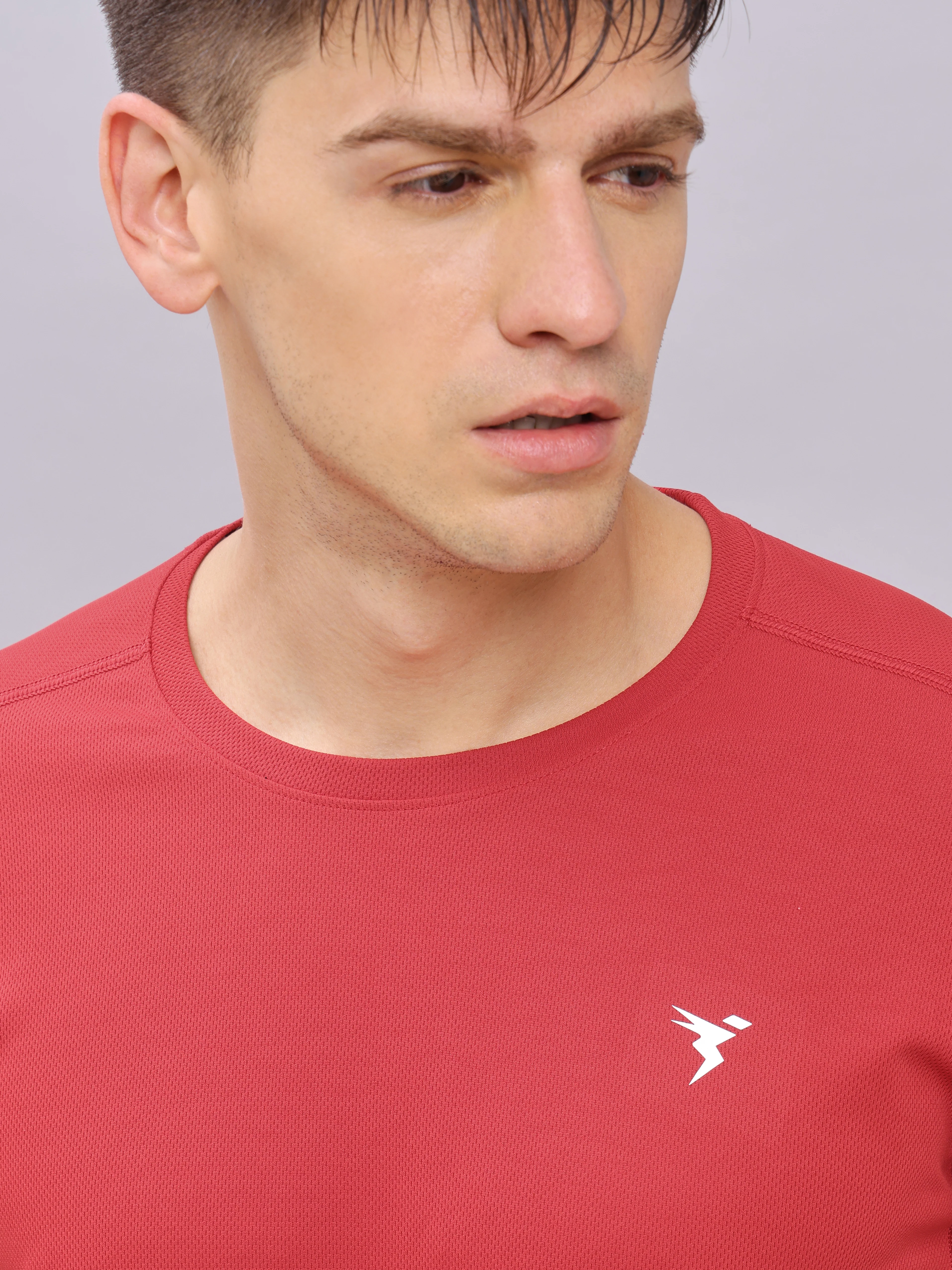Men Solid Slim Fit Crew Neck T-shirt with TECHNO COOL+ (Pack of 2) - Image 2