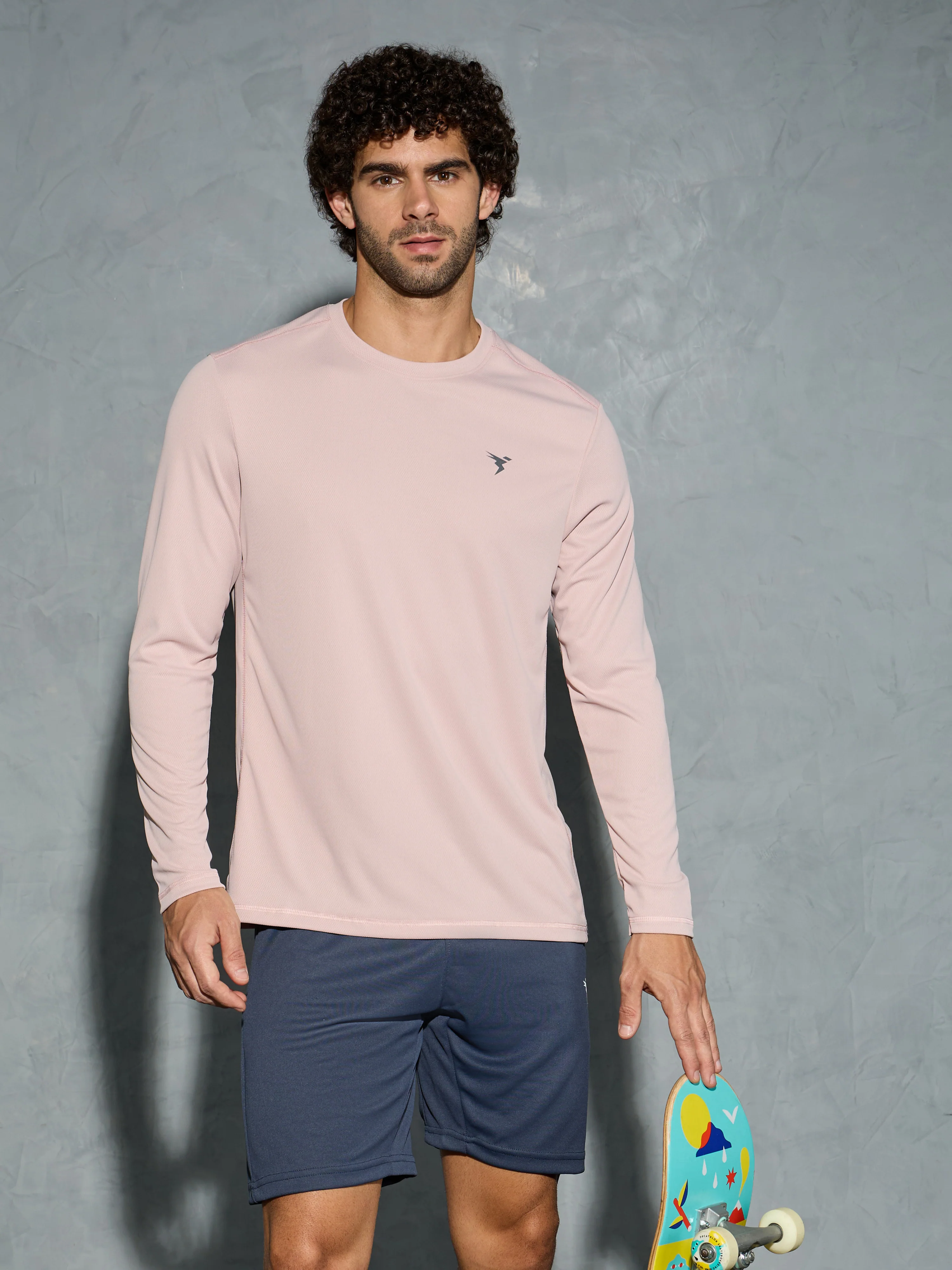 Men Solid Slim Fit Crew Neck T-shirt with TECHNO COOL+ (Pack of 2) - Image 2