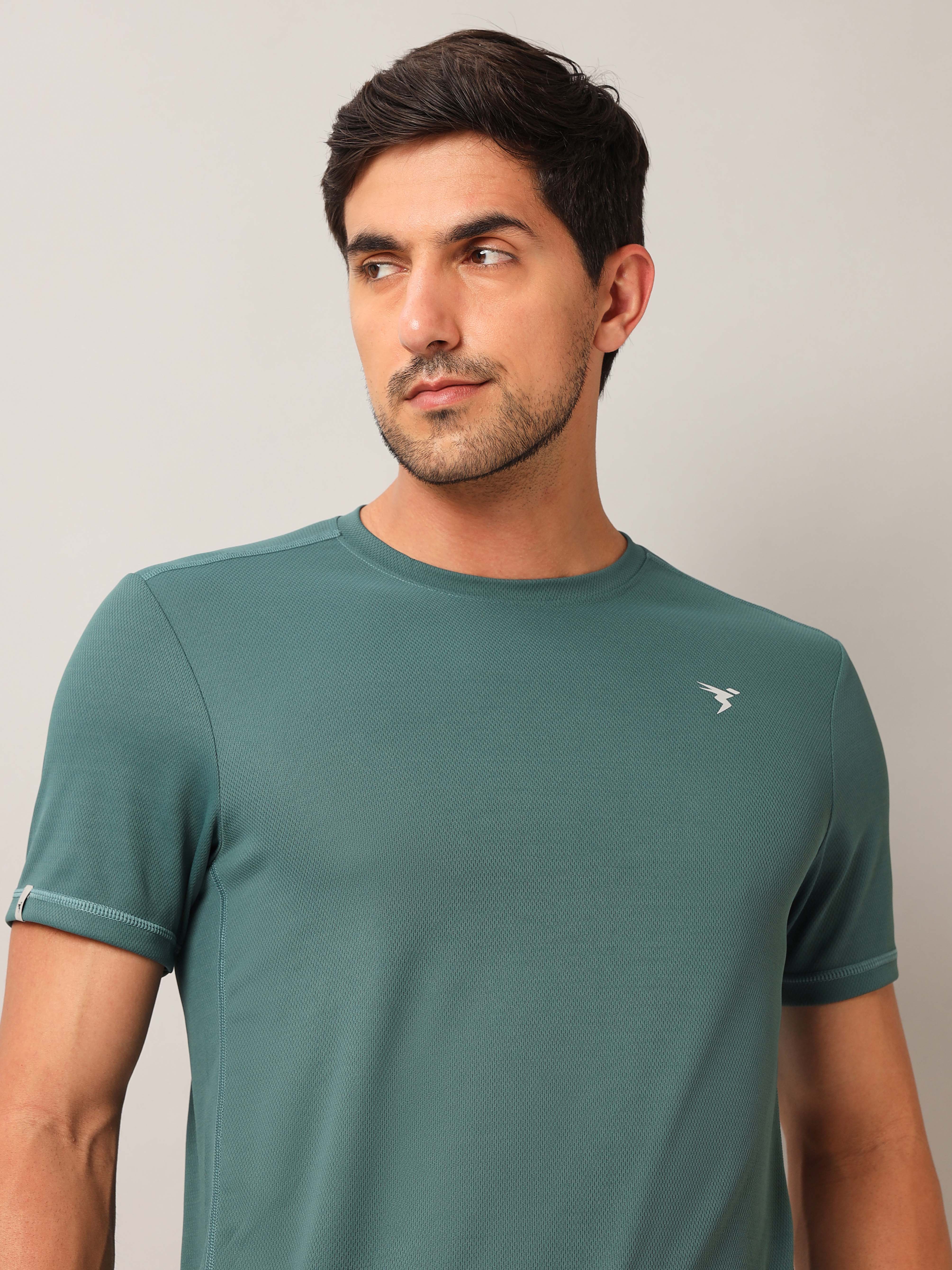 Men Solid Slim Fit Crew Neck T-shirt with TECHNO COOL+ (Pack of 3) - Image 5