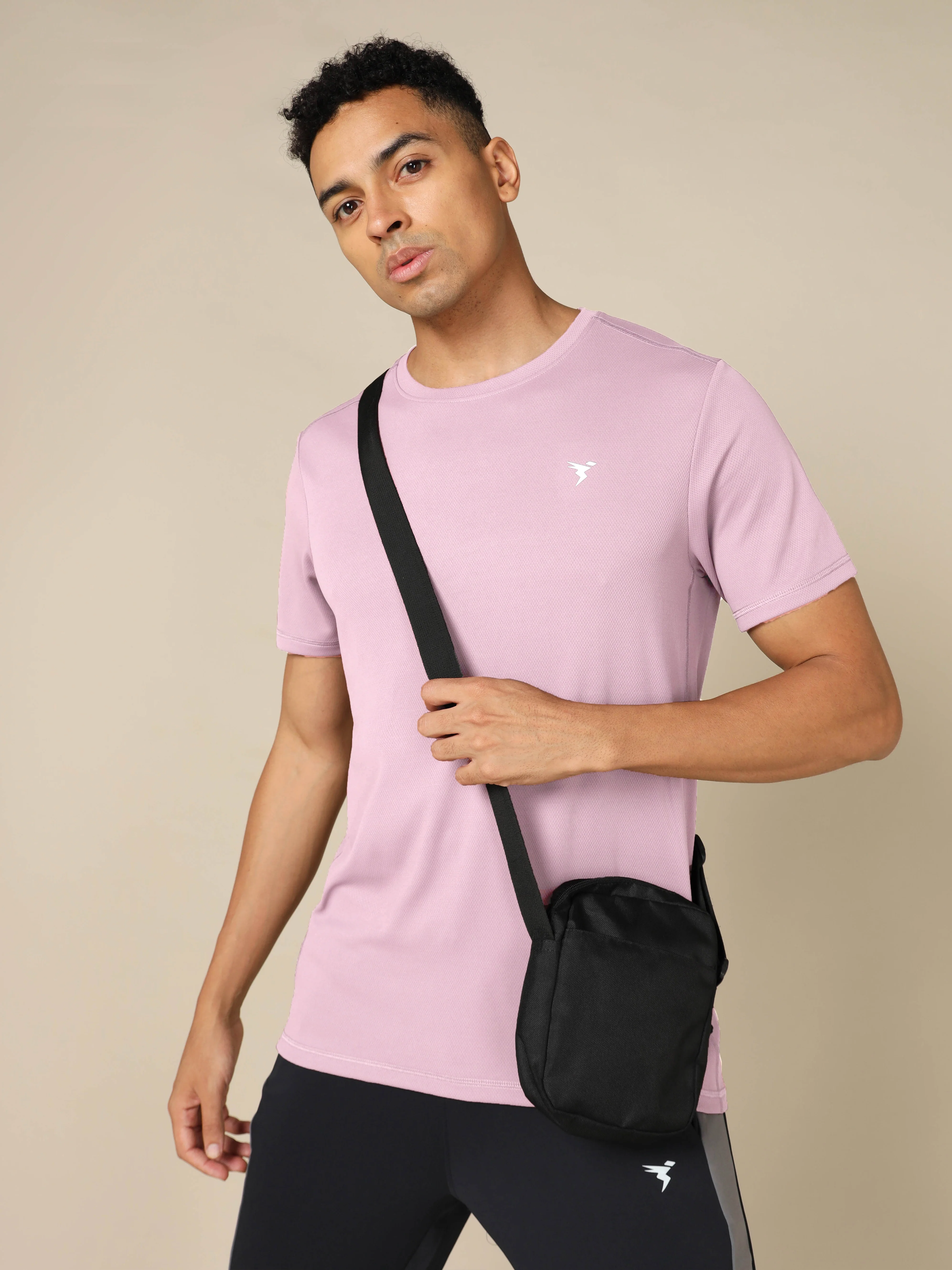 Men Solid Slim Fit Crew Neck T-shirt with TECHNO COOL+ (Pack of 3) - Image 2