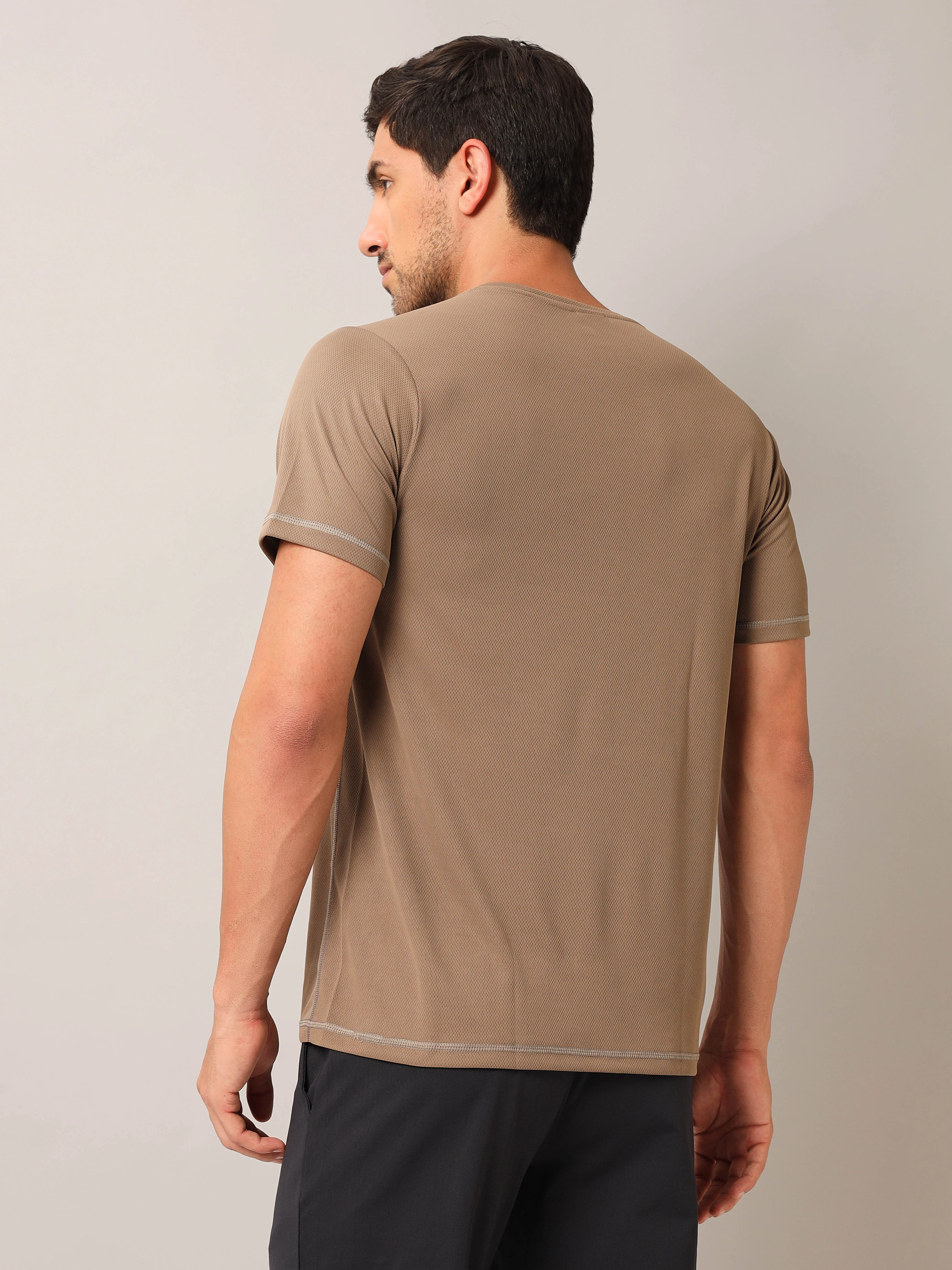 Men Solid Slim Fit Crew Neck T-shirt with TECHNO COOL+ (Pack of 3) - Image 3
