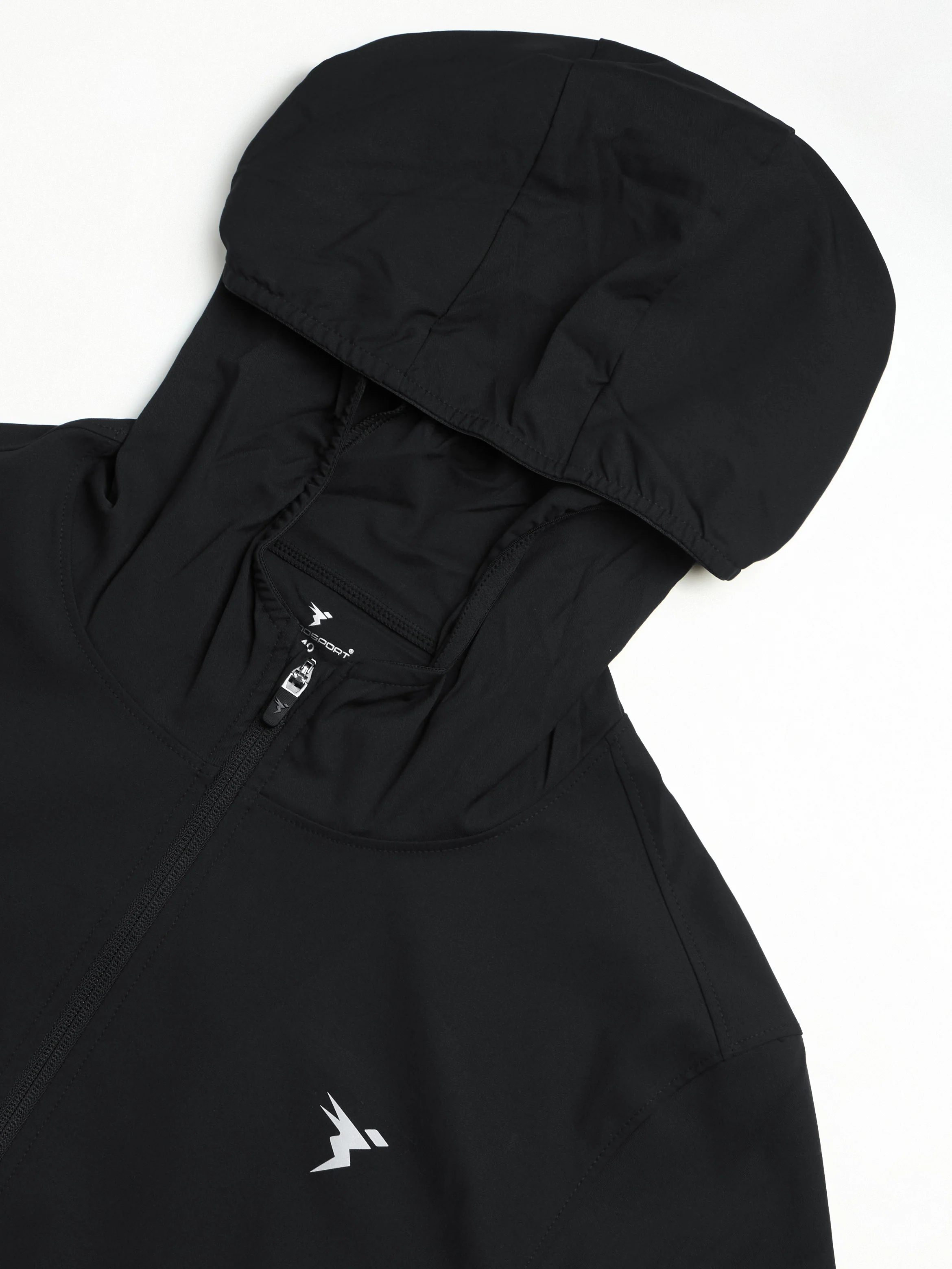 Men Solid Slim Fit Hooded Jacket with TS FLEXI - Image 6