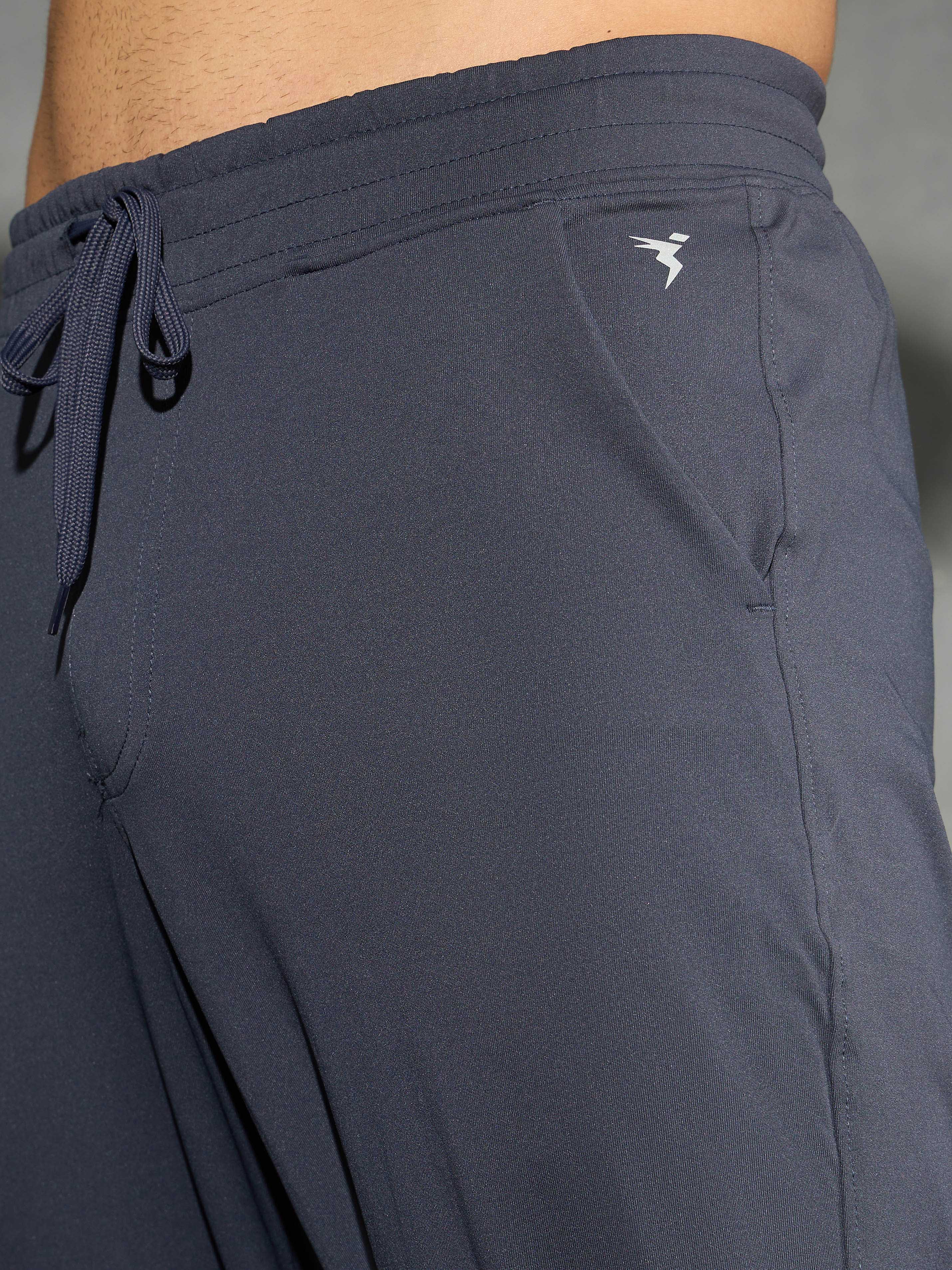 Men Solid Slim Fit Joggers with ELASTOPLUS - Image 5