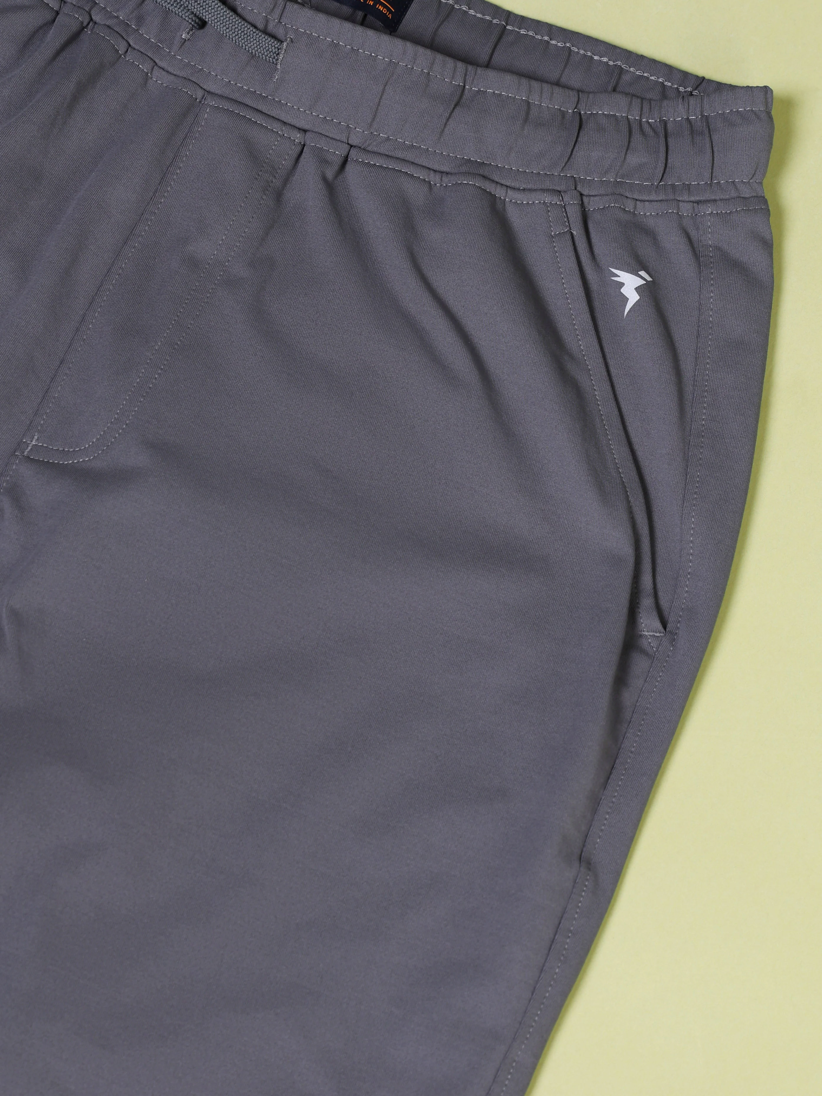 Men Solid Slim Fit Joggers with ELASTOPLUS - Image 9