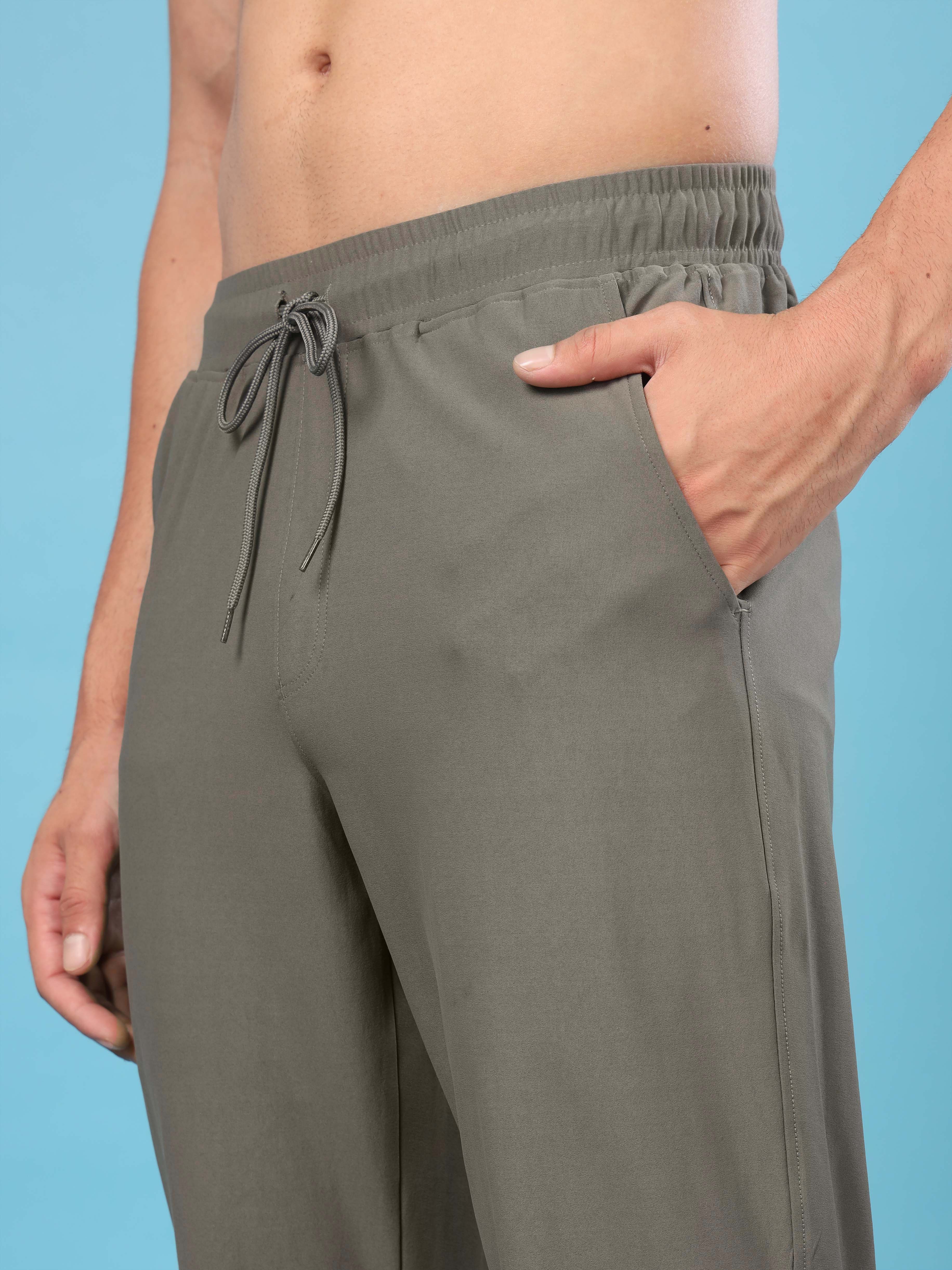 Men Solid Slim Fit Joggers with ELASTOPLUS - Image 6