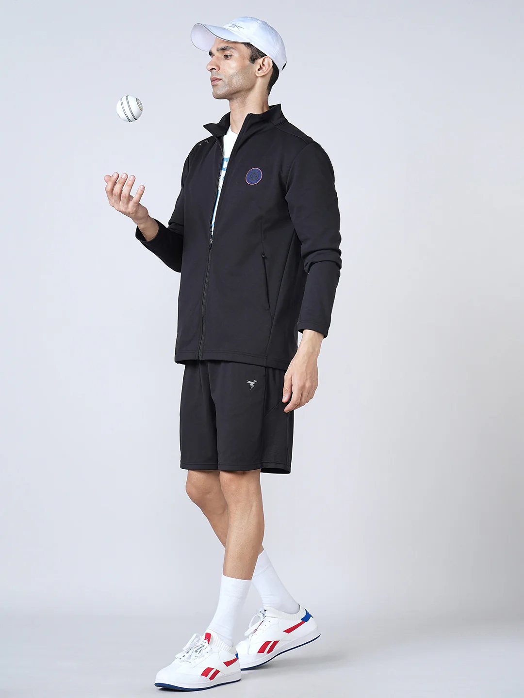 Men Solid Slim Fit Mock Neck Jacket with ELASTO PLUS - Image 5