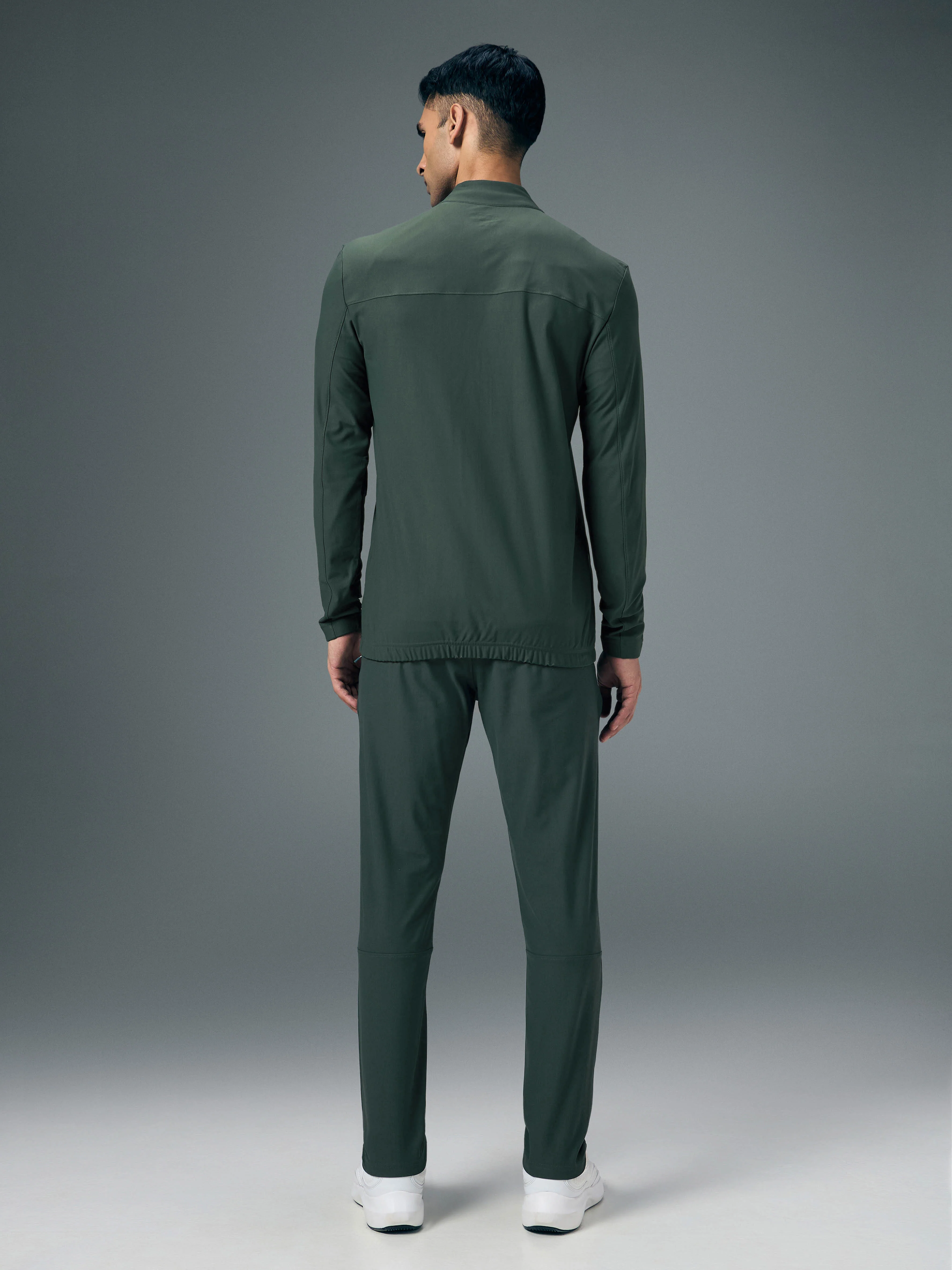 Men Solid Slim Fit Mock Neck Sports Jacket with DURACOOL+ - Image 5