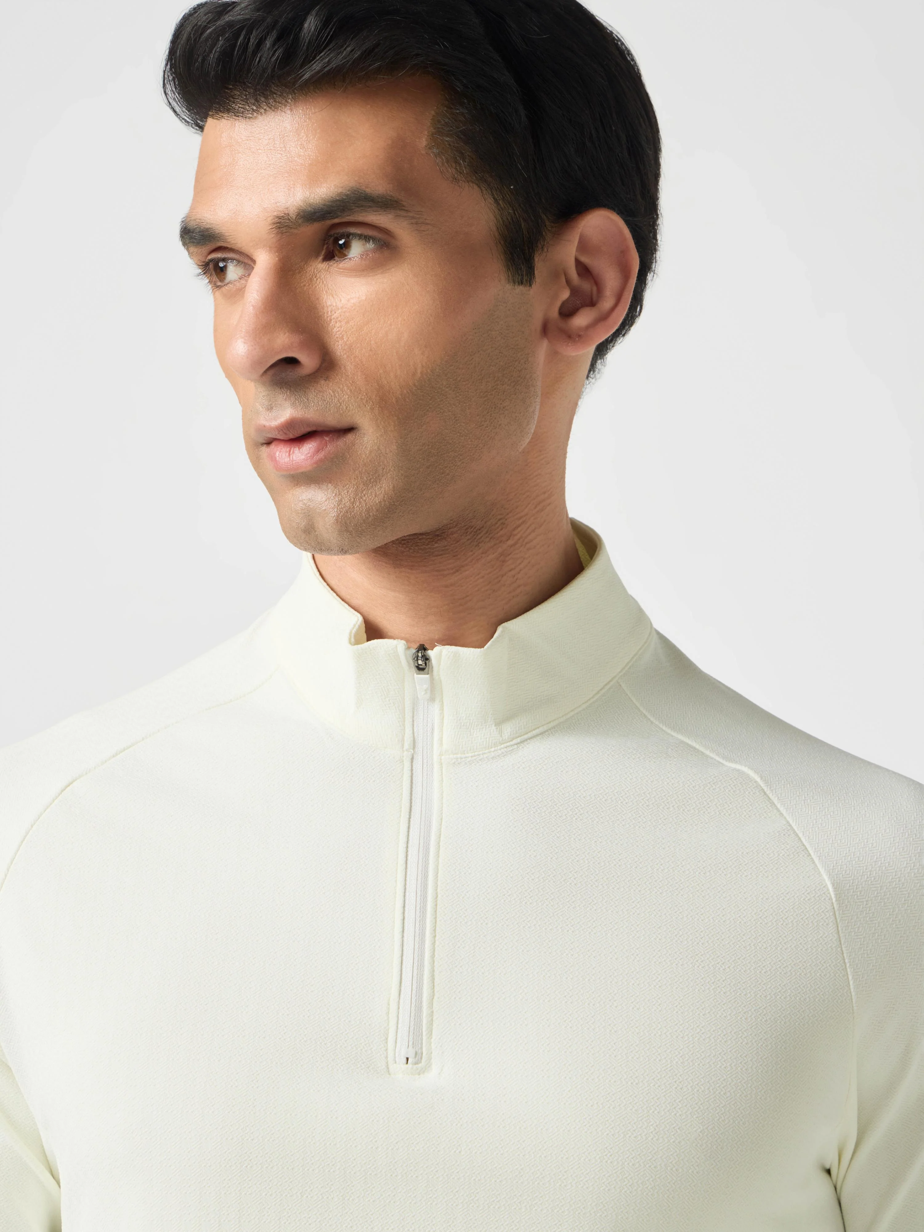 Men Solid Slim Fit Mock Neck Sports T-shirt with ELASTO PLUS - Image 5