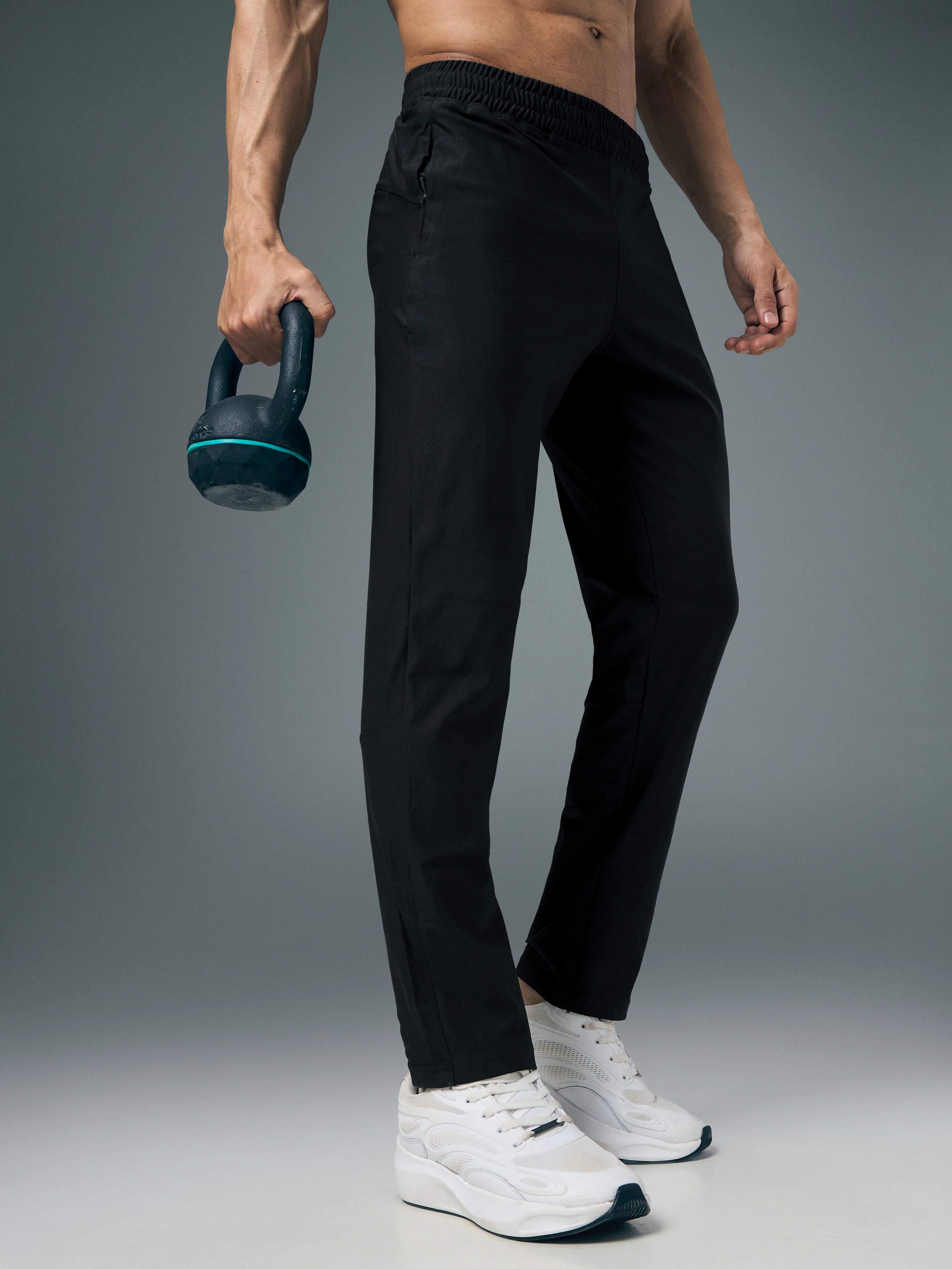 Men Solid Slim Fit Mock Tracksuits with DURACOOL+ - Image 6