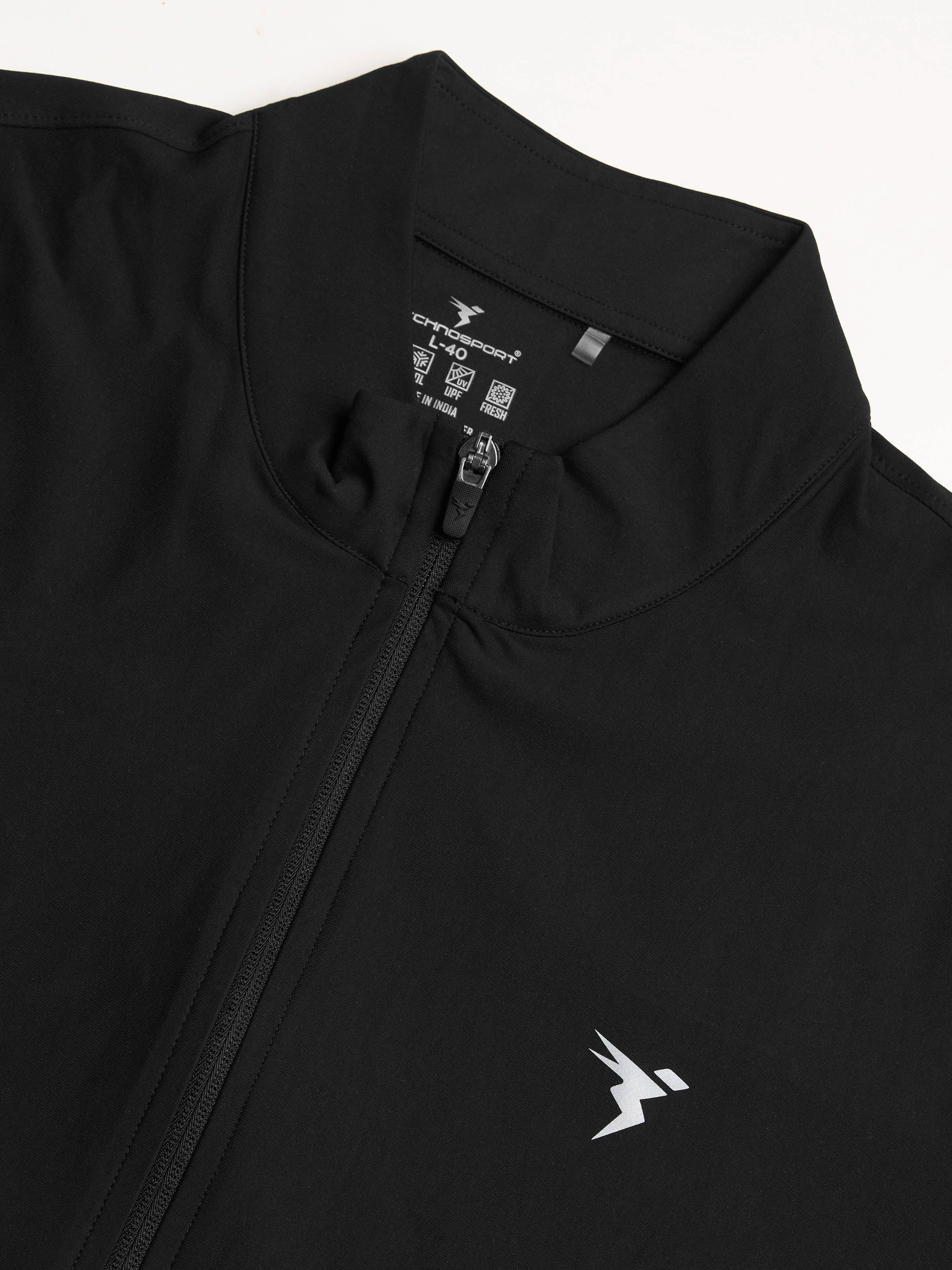 Men Solid Slim Fit Mock Tracksuits with DURACOOL+ - Image 9