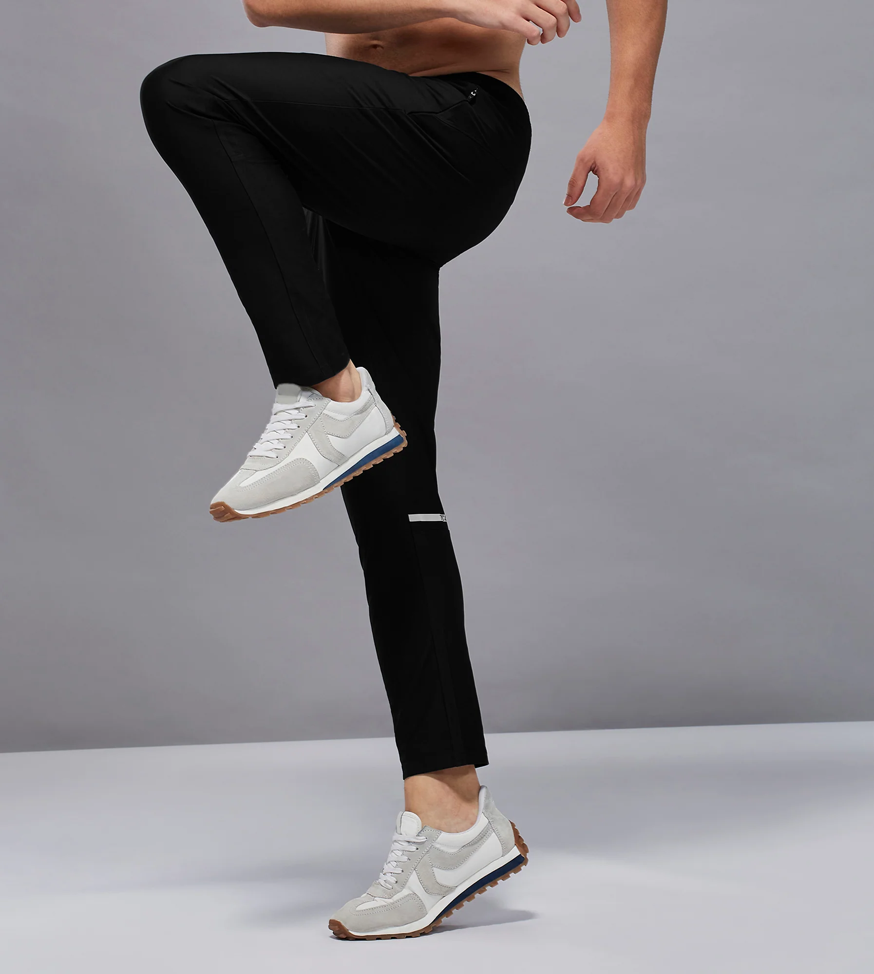 Men Solid Slim Fit Mock Tracksuits with DURACOOL+ - Image 6