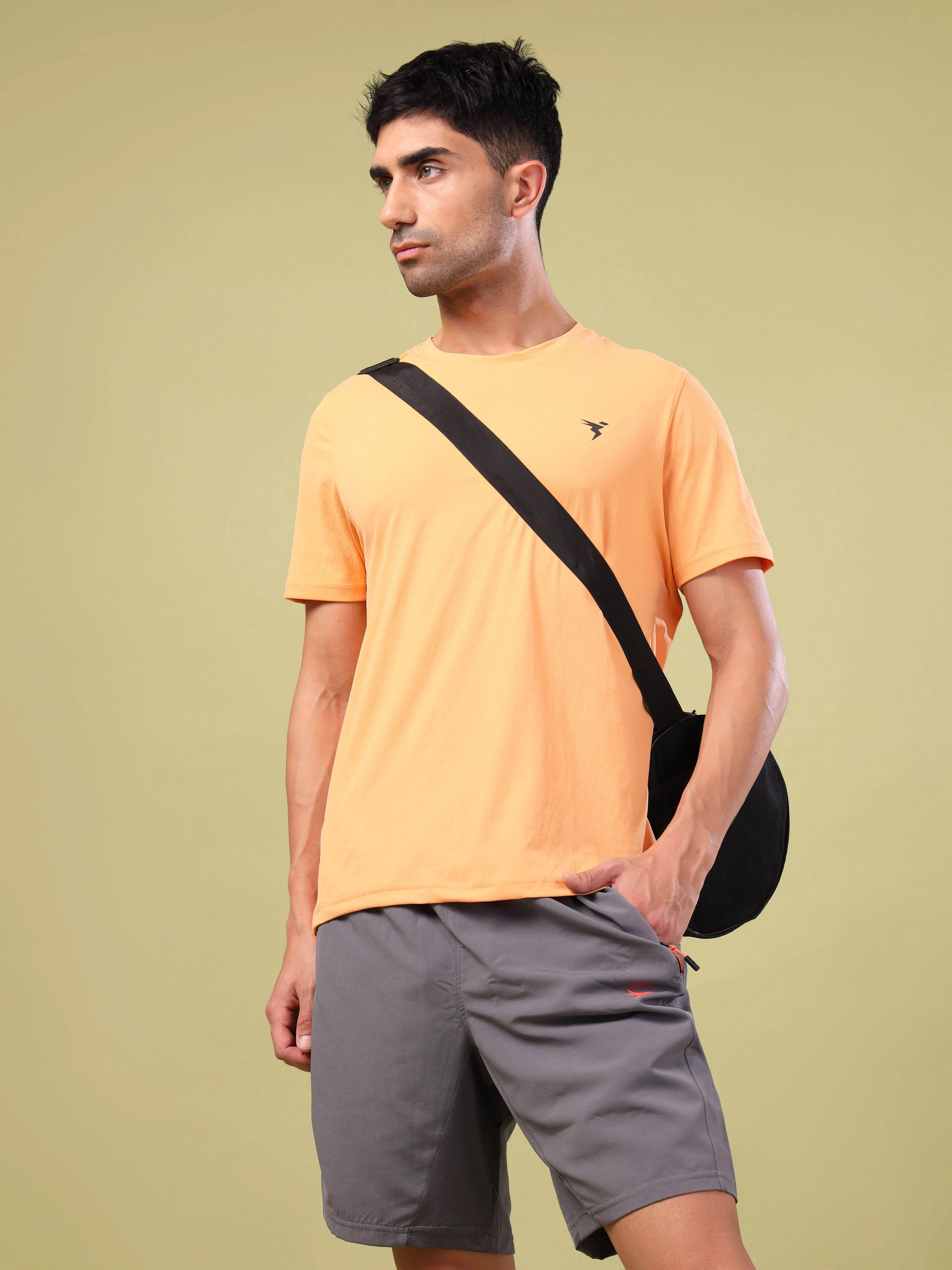 Men Solid Slim Fit pack of 2 Crew Neck T-shirt with COTFLEX - Image 4