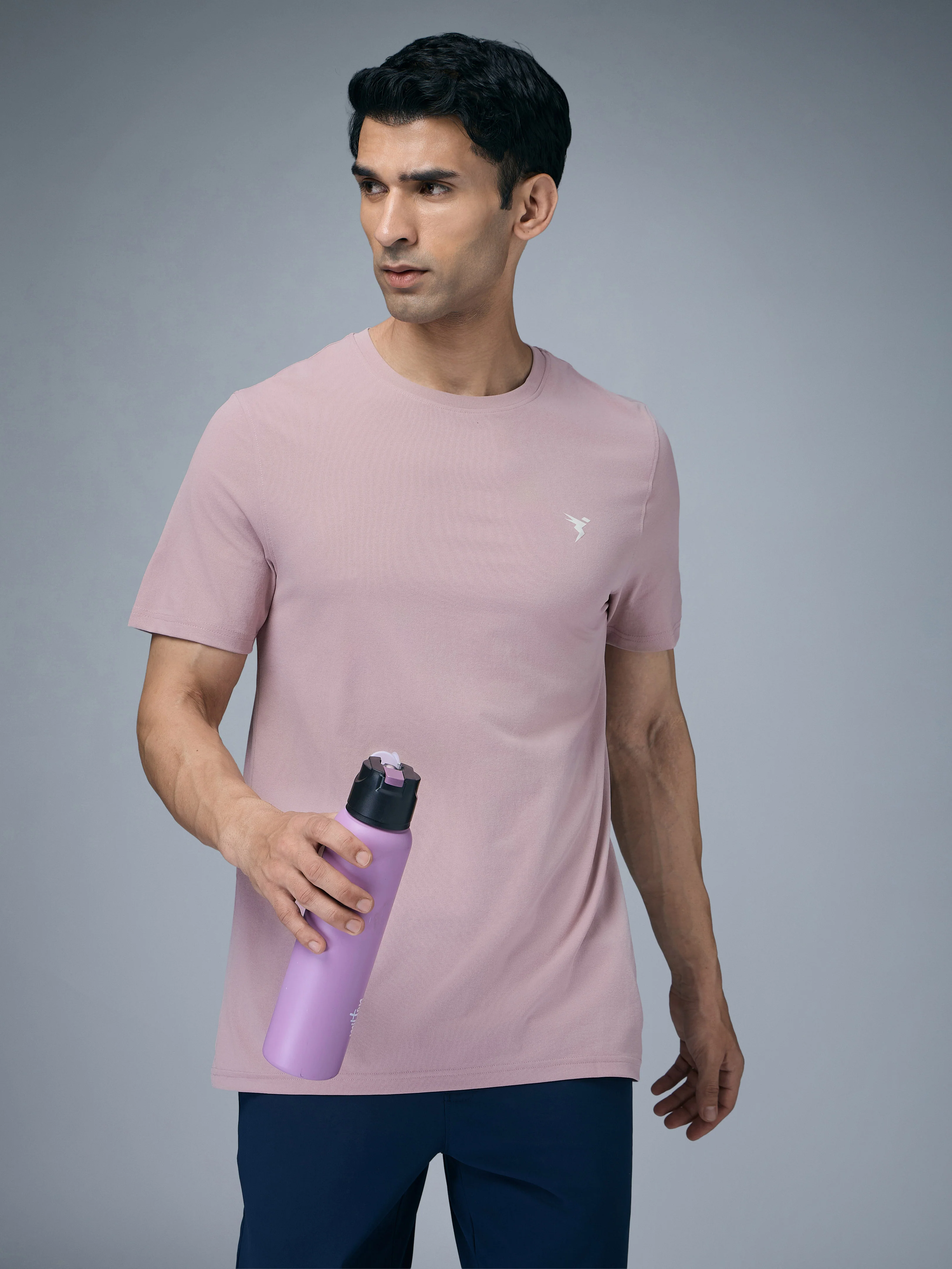 Men Solid Slim Fit pack of 3 Crew Neck T-shirt with COTFLEX - Image 8