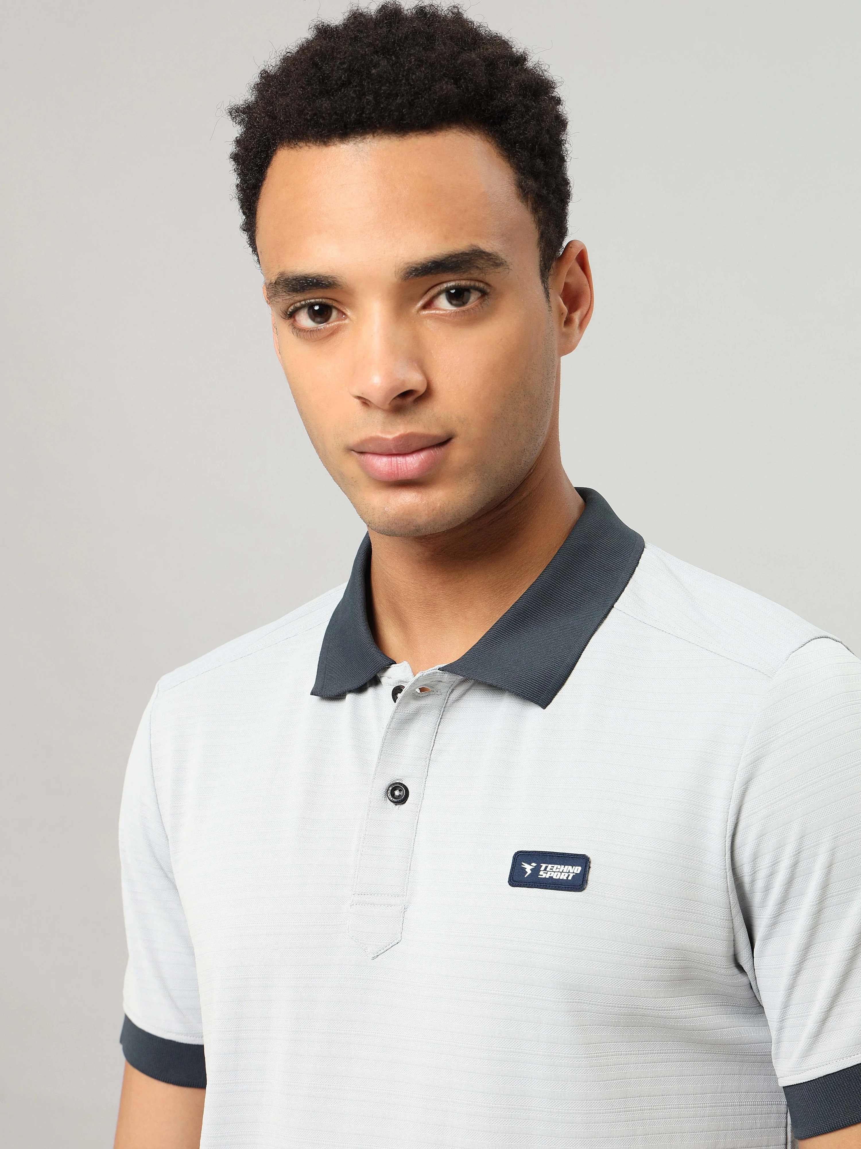 Men Solid Slim Fit Polo Sports T-shirt with MATPIQ (Pack of 2) - Image 6